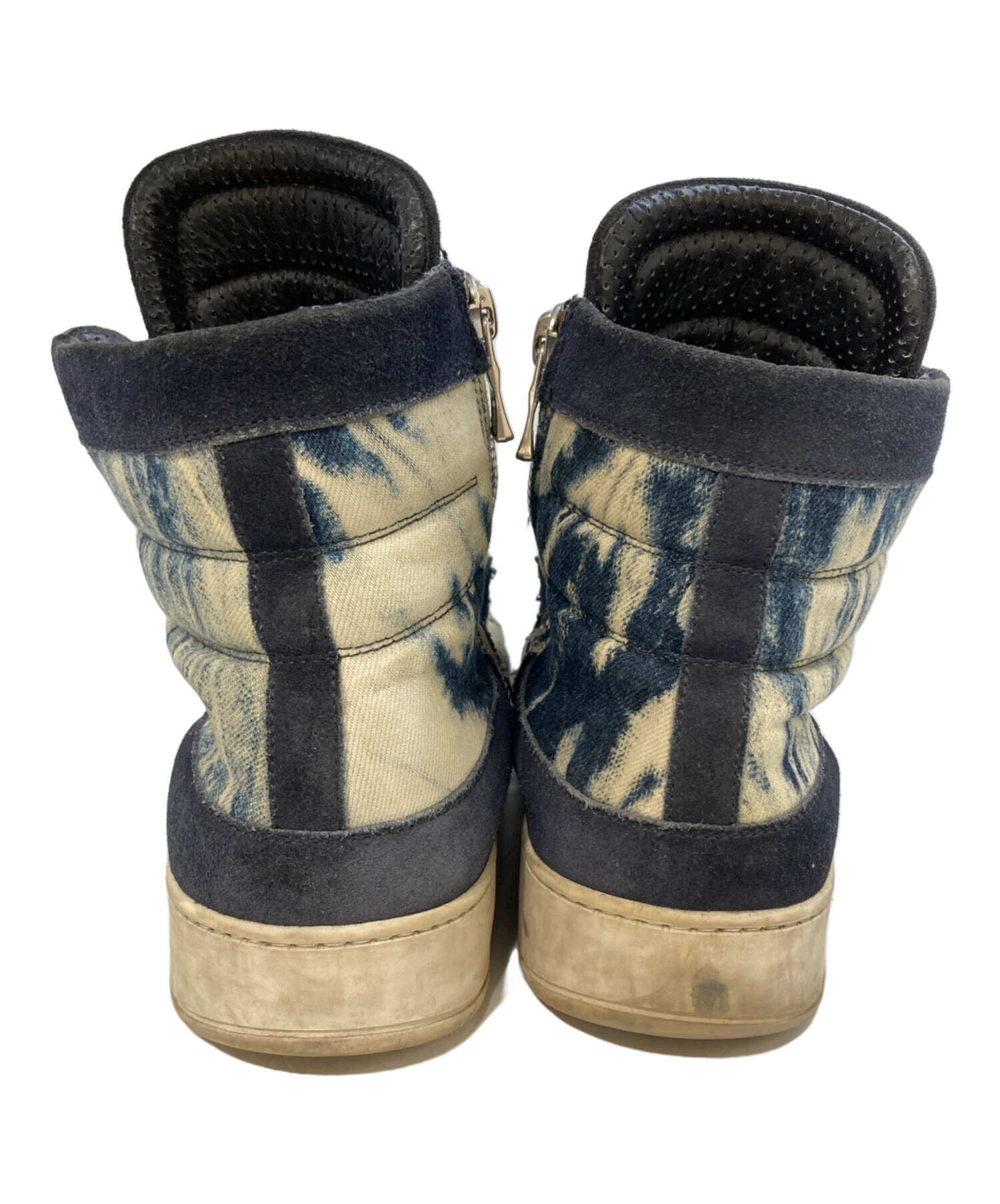 中古・古着通販】BALMAIN (バルマン) デニムハイカットスニーカー