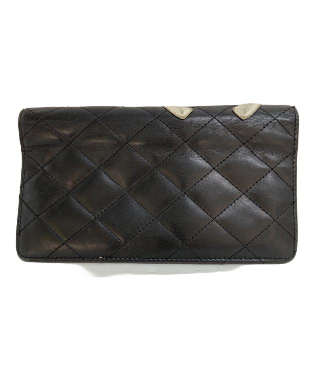 中古・古着通販】CHANEL (シャネル) カンボンライン ココマーク長財布