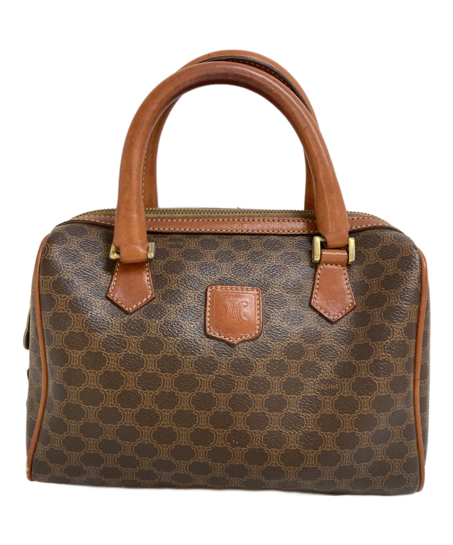 中古・古着通販】CELINE (セリーヌ) マカダム柄ミニボストンバッグ