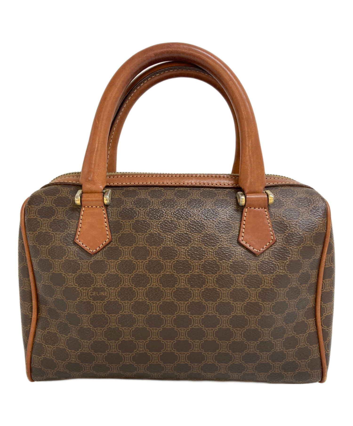 中古・古着通販】CELINE (セリーヌ) マカダム柄ミニボストンバッグ