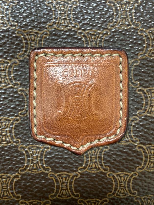 774 セリーヌ　マカダム　トリンオフ　ボストンバッグ　brown CELINE（セリーヌ） マカダム ボストンバッグ トラベルバッグ 旅行用
