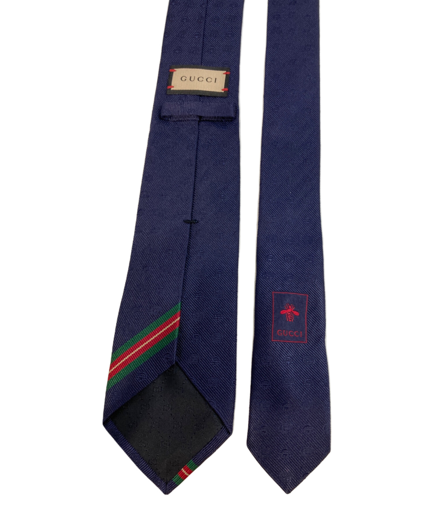 中古・古着通販】GUCCI (グッチ) シルク ホースビット ダブルG