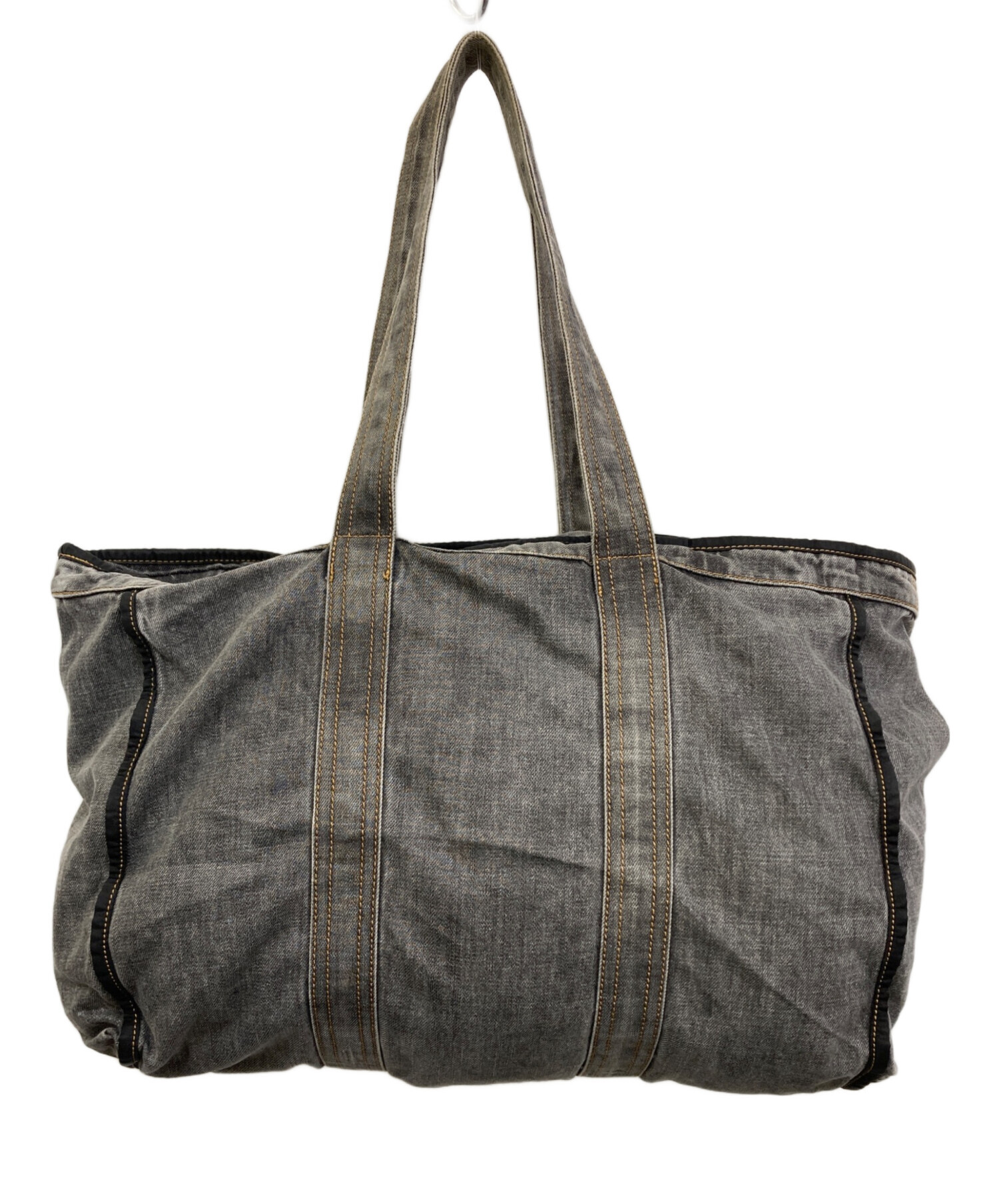 中古・古着通販】DIESEL (ディーゼル) デニムトートバッグ ブラック