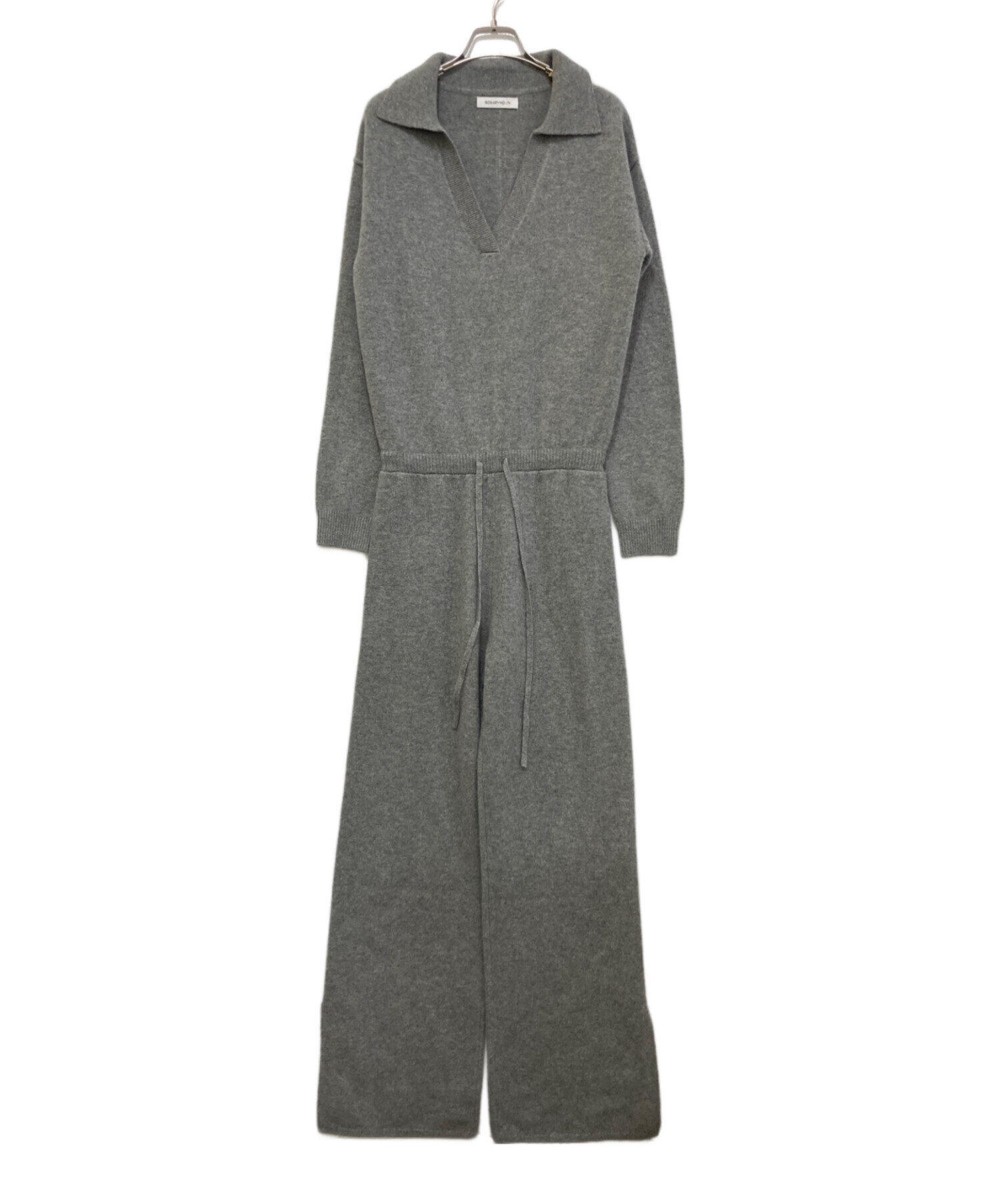 中古・古着通販】ROSARYMOON (ロザリームーン) V-neck Knit All-in-one