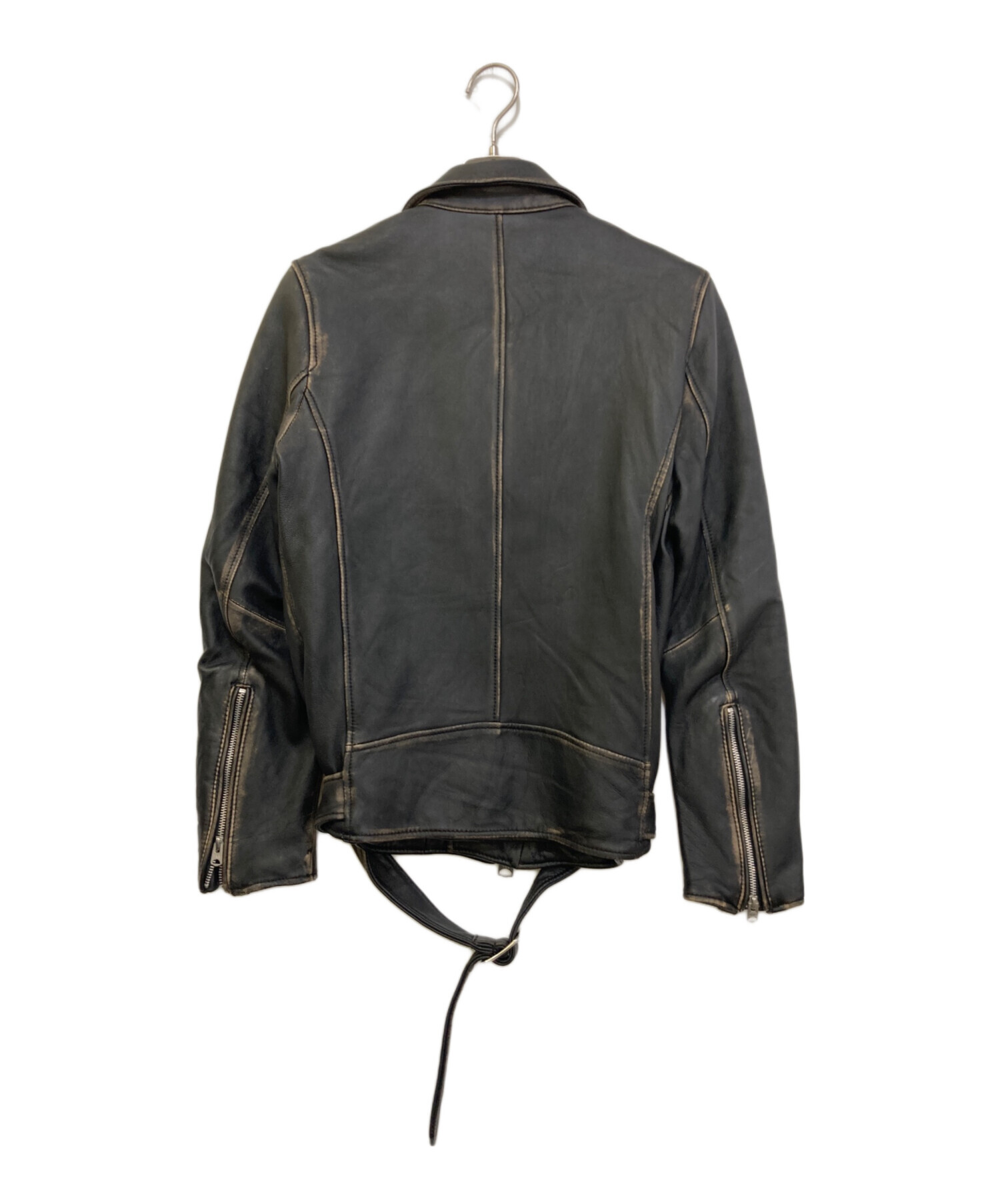 中古・古着通販】nano・universe (ナノ・ユニバース) ラムレザーダブル