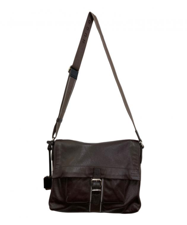 中古・古着通販】HUGO BOSS (ヒューゴ ボス) レザーショルダーバッグ