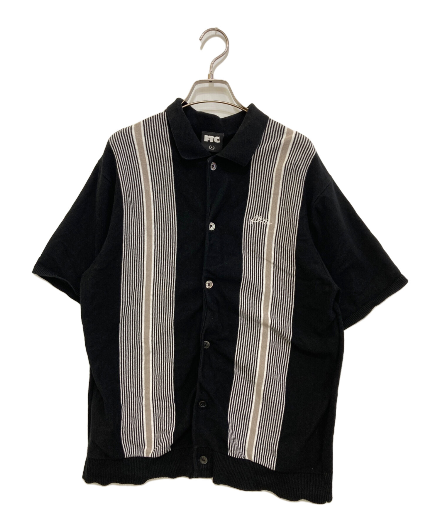 中古・古着通販】FTC (エフティーシー) STRIPE KNIT SHIRT 
