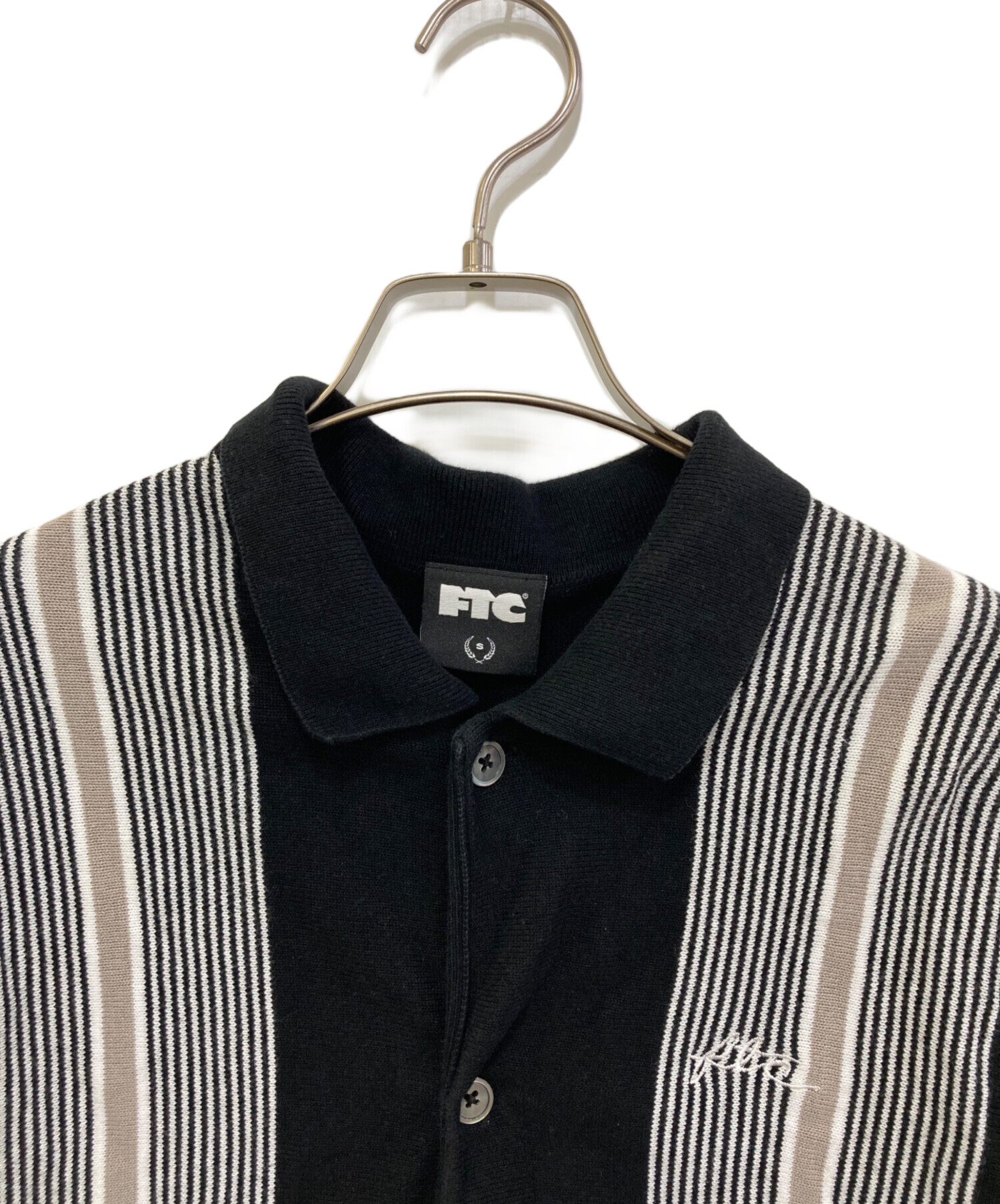 中古・古着通販】FTC (エフティーシー) STRIPE KNIT SHIRT 