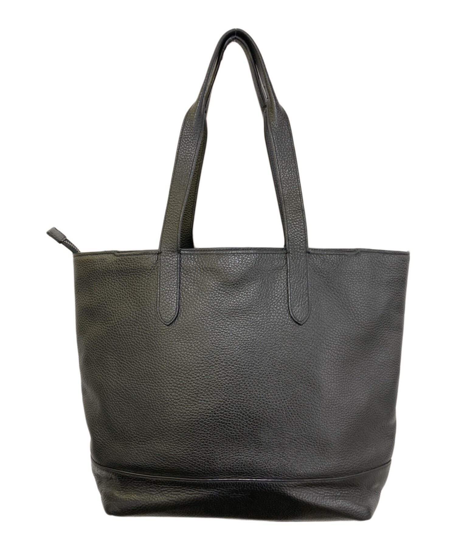 中古・古着通販】COACH (コーチ) レザーハンドバッグ ブラック