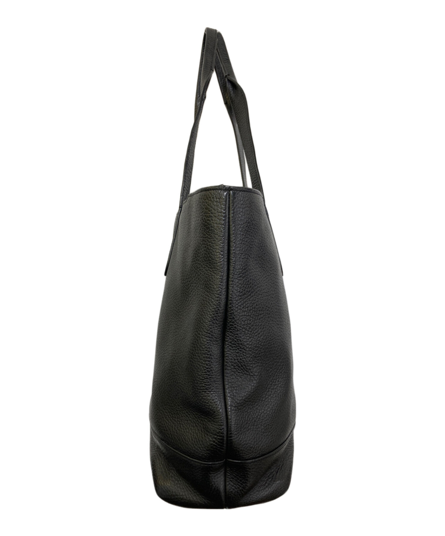 coach レザーハンドバッグ 中古・古着通販】COACH (コーチ) レザーハンドバッグ ブラック