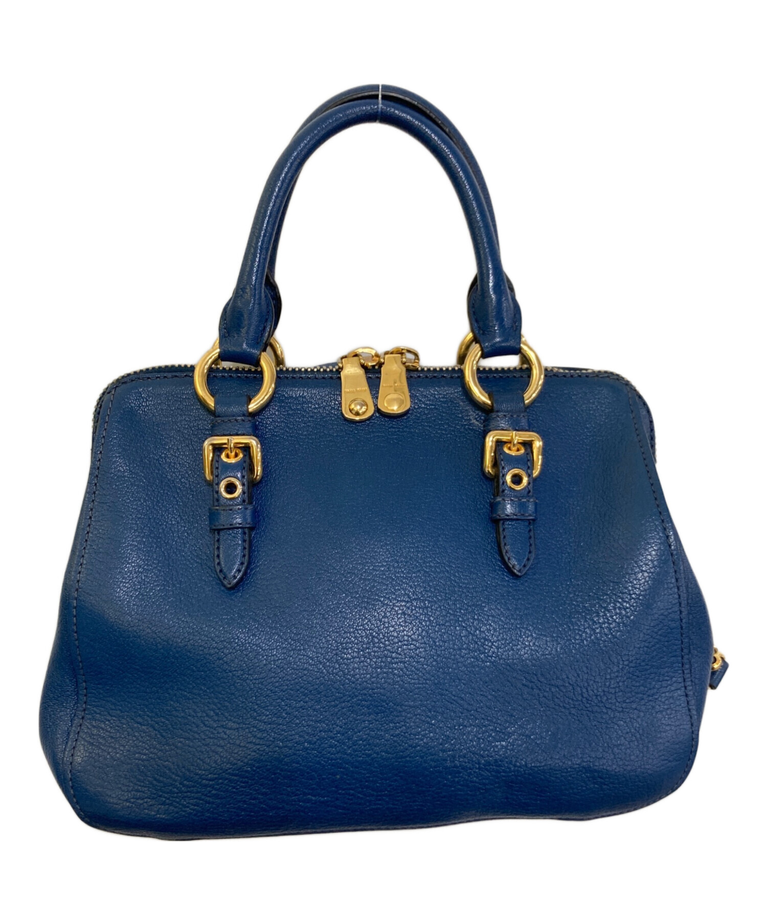 中古・古着通販】MIU MIU (ミュウミュウ) 2WAYショルダーバッグ ブルー 