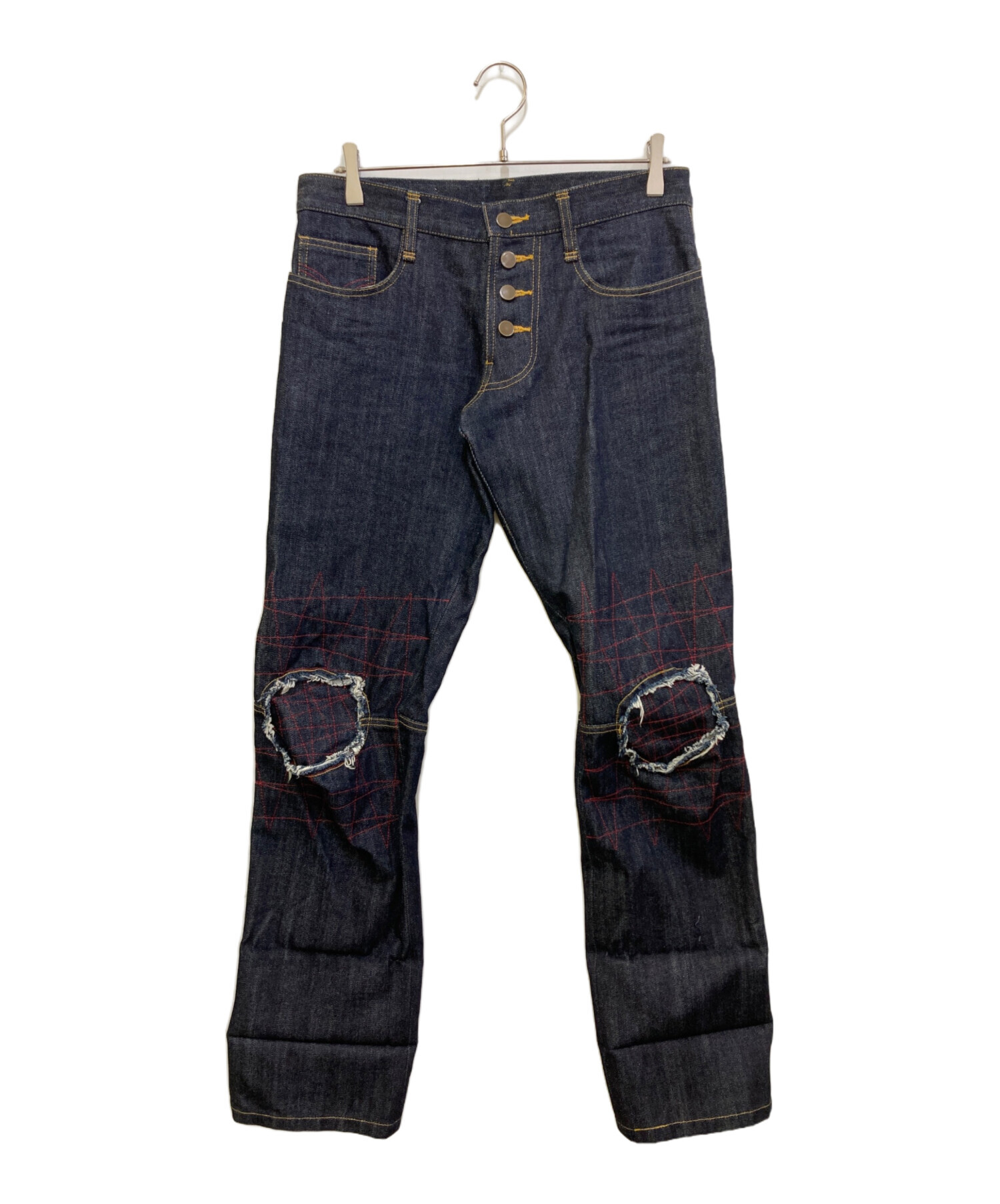 中古・古着通販NEMETH (ネメス) 立体裁断デニムパンツ インディゴ
