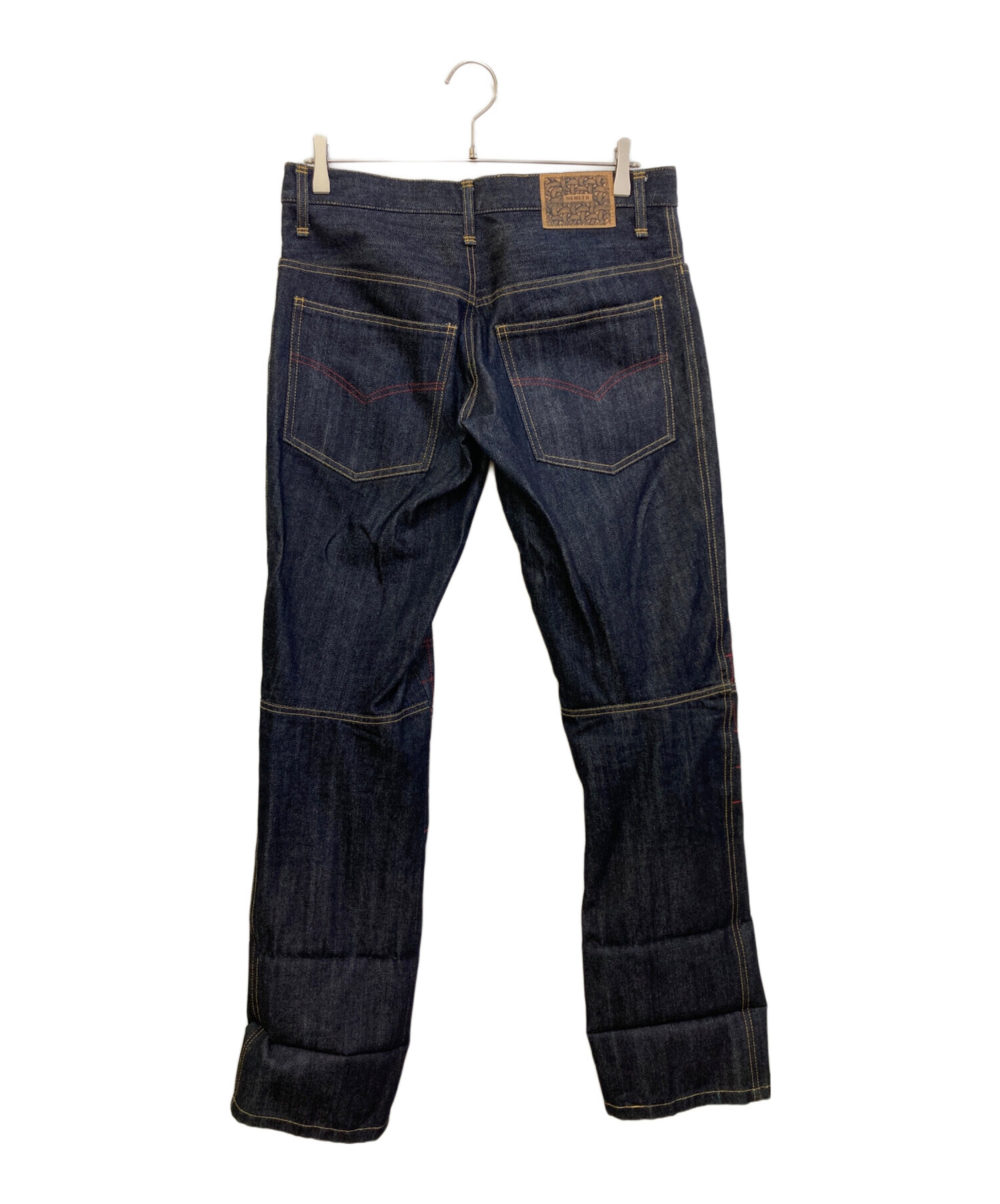 中古・古着通販】NEMETH (ネメス) 立体裁断デニムパンツ インディゴ
