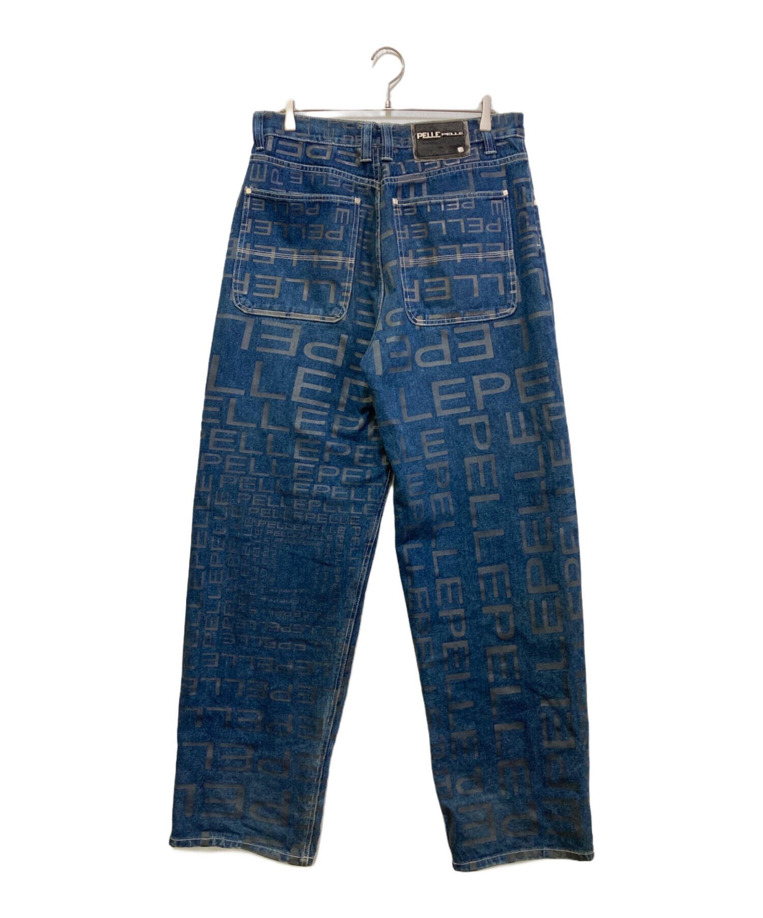 中古・古着通販】pellepelle (ペレペレ) 総柄デニムパンツ 57X1P