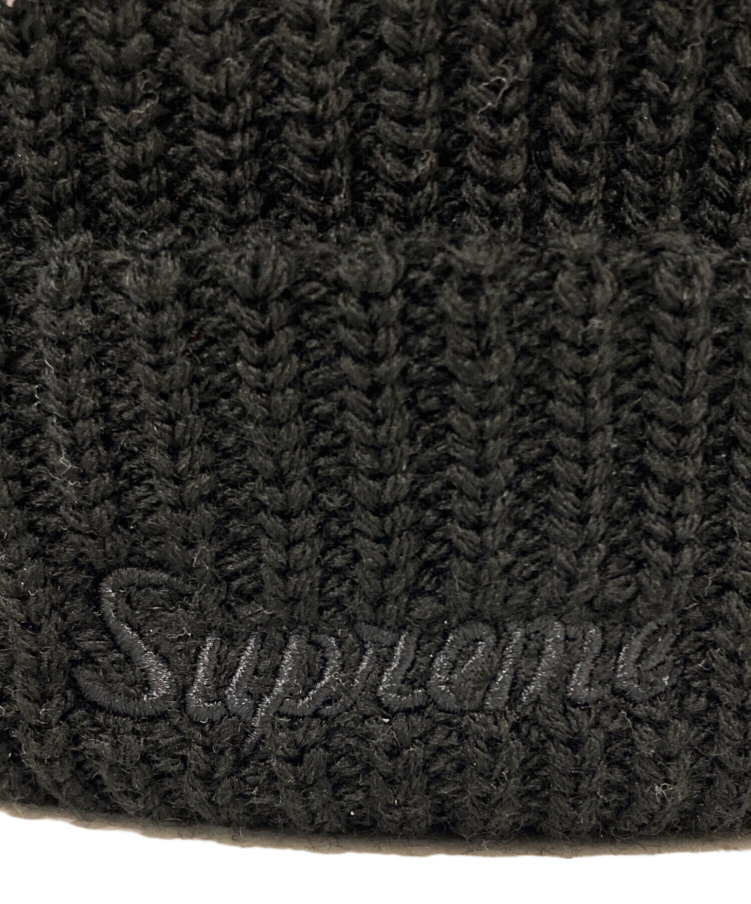 新 SUPREME シュプリーム Fine Gauge Beanie 黒 半タグ Supreme | ファインゲージビーニー - UG.SHAFT