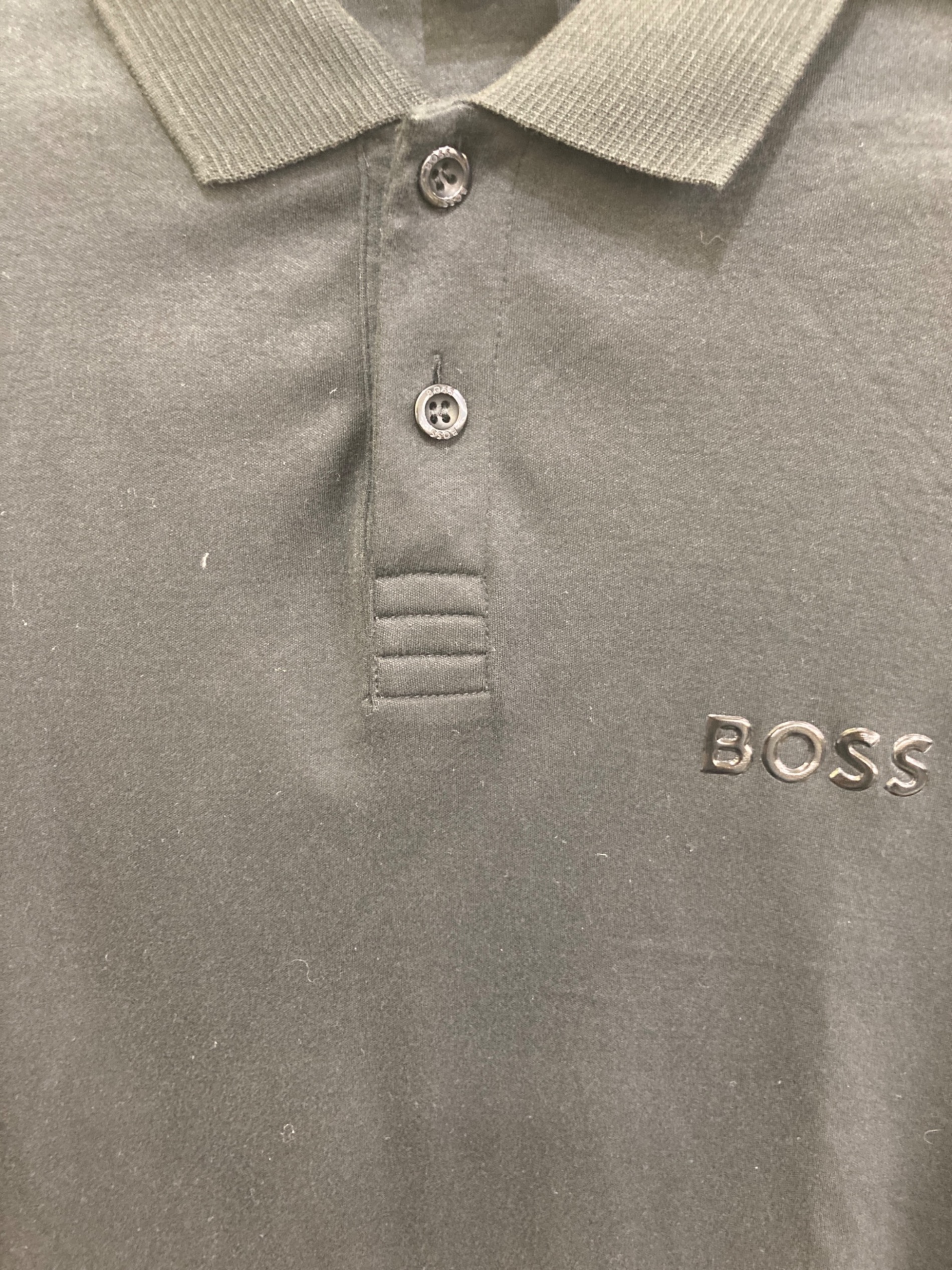 中古・古着通販】BOSS (ボス) ポロシャツ ブラック サイズ:M｜ブランド
