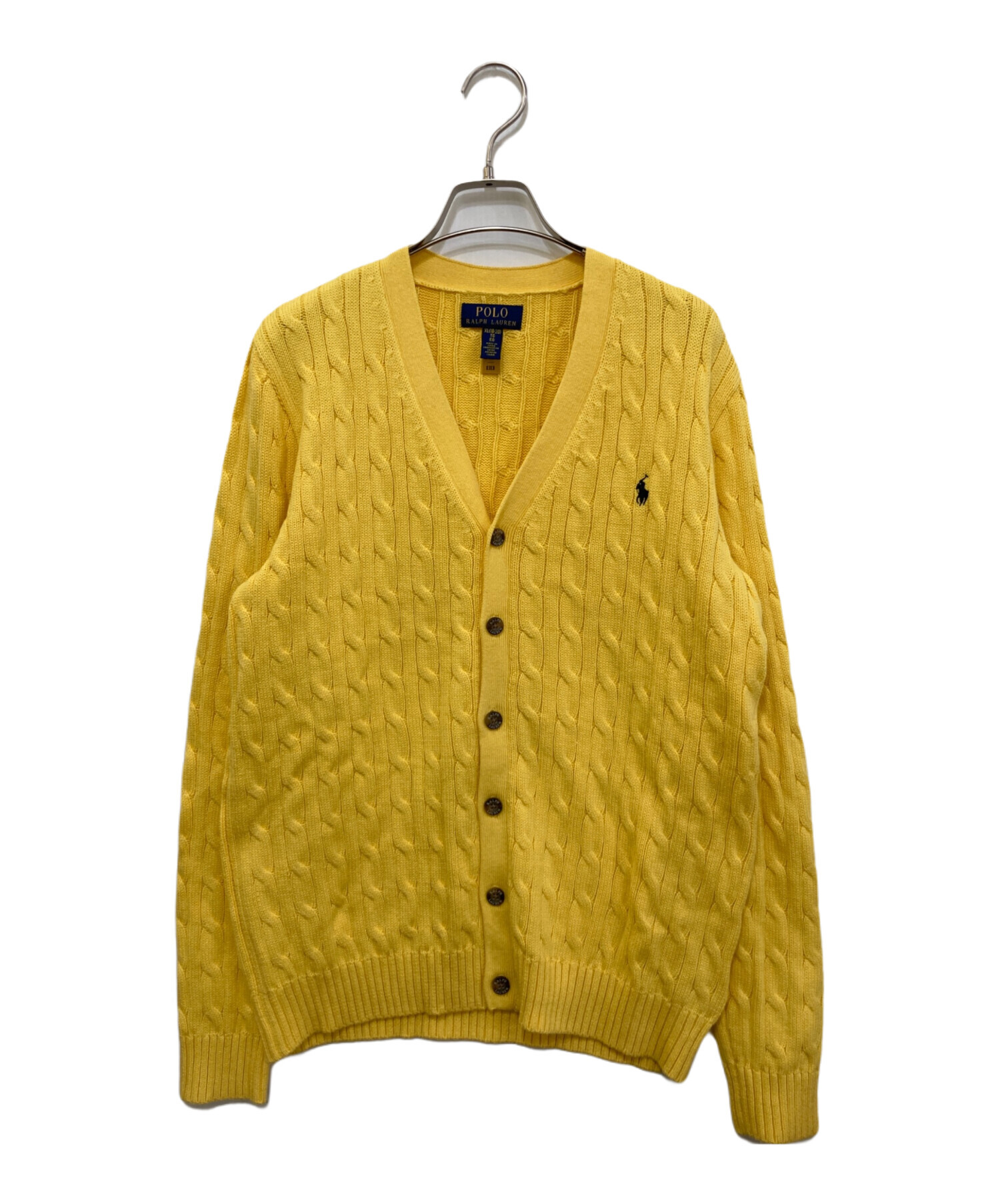新品　未使用　　Polo Ralph Lauren イエロー ケーブルニット L 中古・古着通販】POLO RALPH LAUREN (ポロ・ラルフローレン) ケーブル