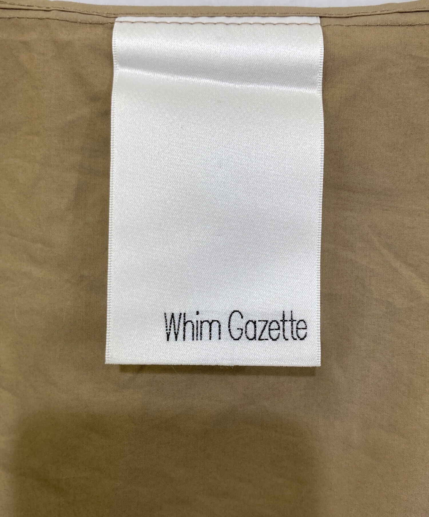 中古・古着通販】Whim Gazette (ウィムガゼット) ギャザーオーバー 