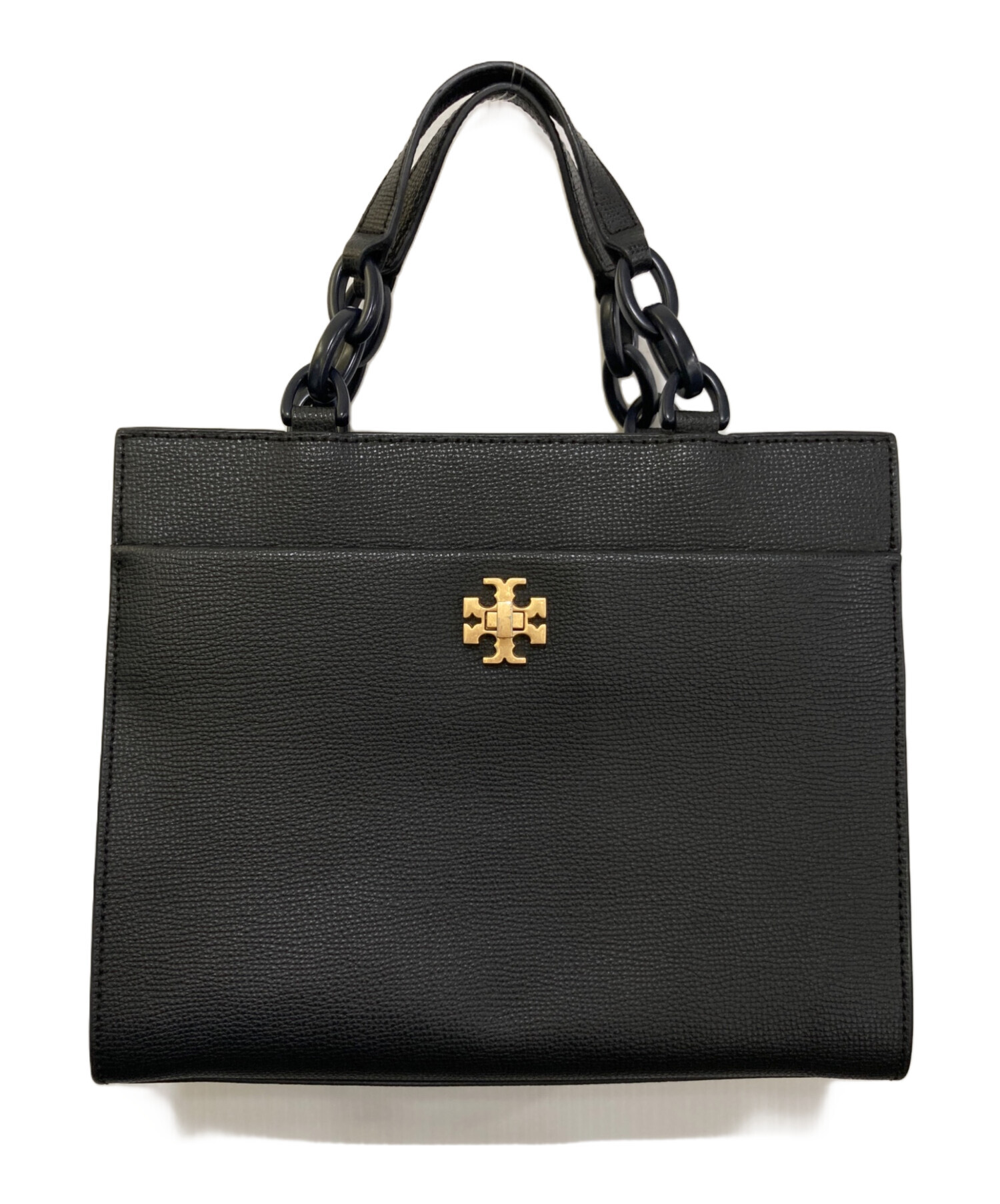 【美品】Tory Burch黒ハンドバッグ TORY BURCH（トリーバーチ） ハンドバッグ MINI PEBBLED SWING BAG