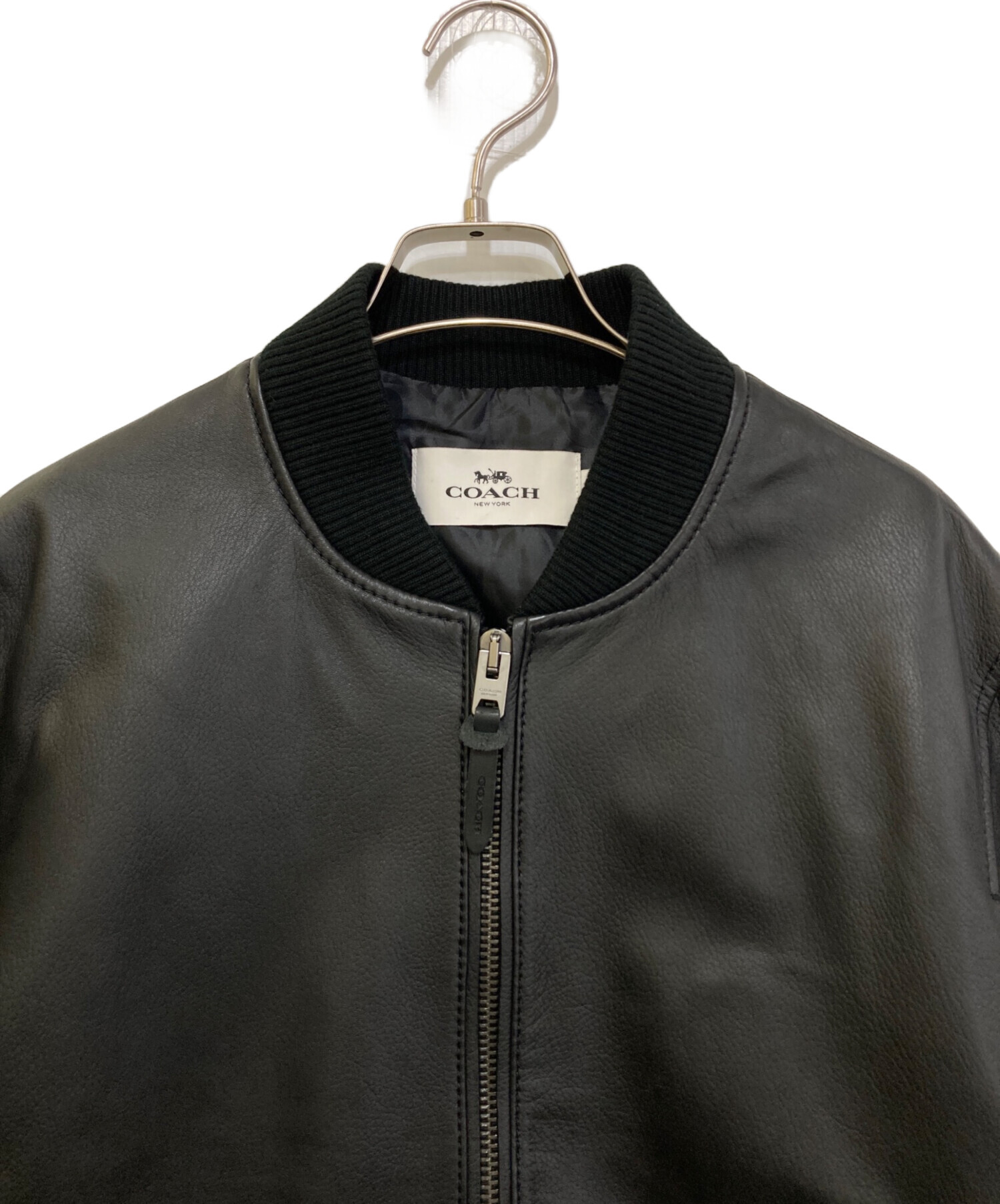 中古・古着通販】COACH (コーチ) レザー ボンバージャケット 6518