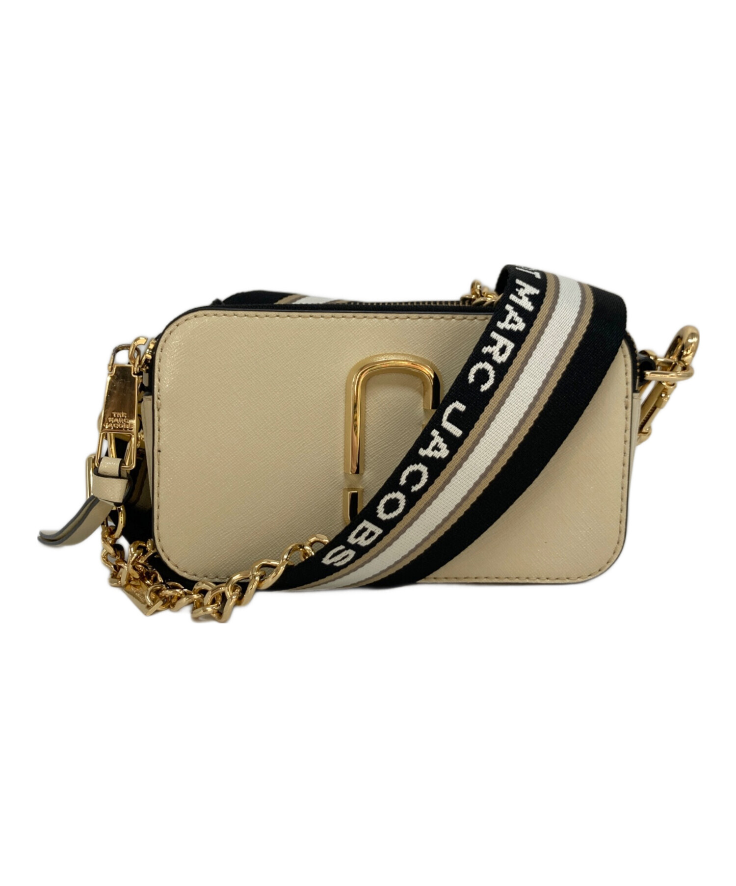 マークジェイコブス ボディバッグ スナップショット ベージュ ホワイト グーン M0012007 288 美品 PVC 中古 MARC JACOBS クロスボディ ショルダーバッグ 定番 人気 レディース 小さい ミニ コンパクト MARC JACOBS - マークジェイコブス ボディバッグ スナップショット