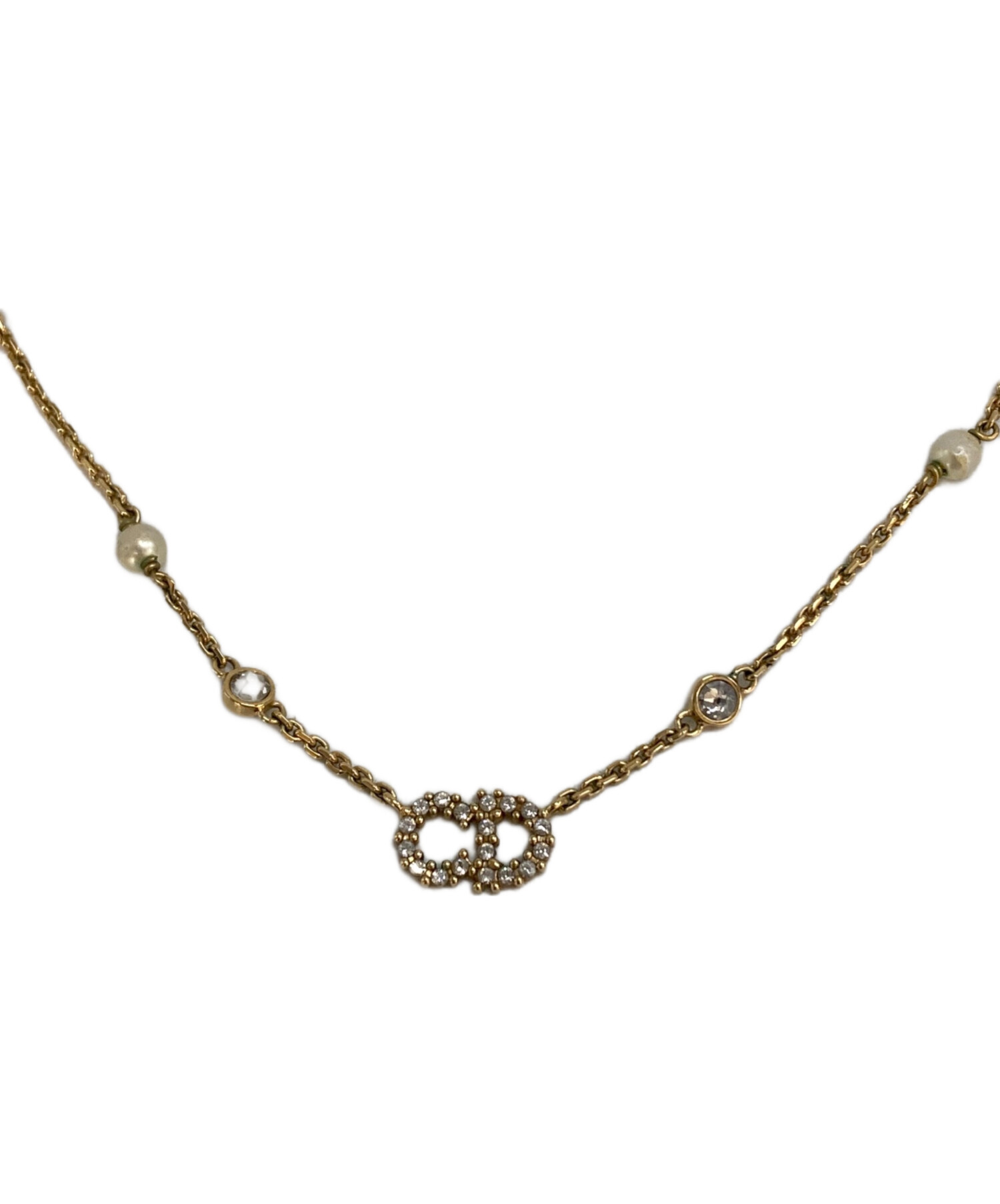 中古・古着通販】Dior (ディオール) Clair D Lune ネックレス ゴールド