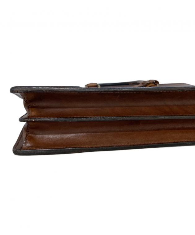 Paul Smith ポールスミス　ブリーフケース　クロコ型押し　ブラウン 中古・古着通販】Paul Smith (ポールスミス) ブリーフケース ブラウン