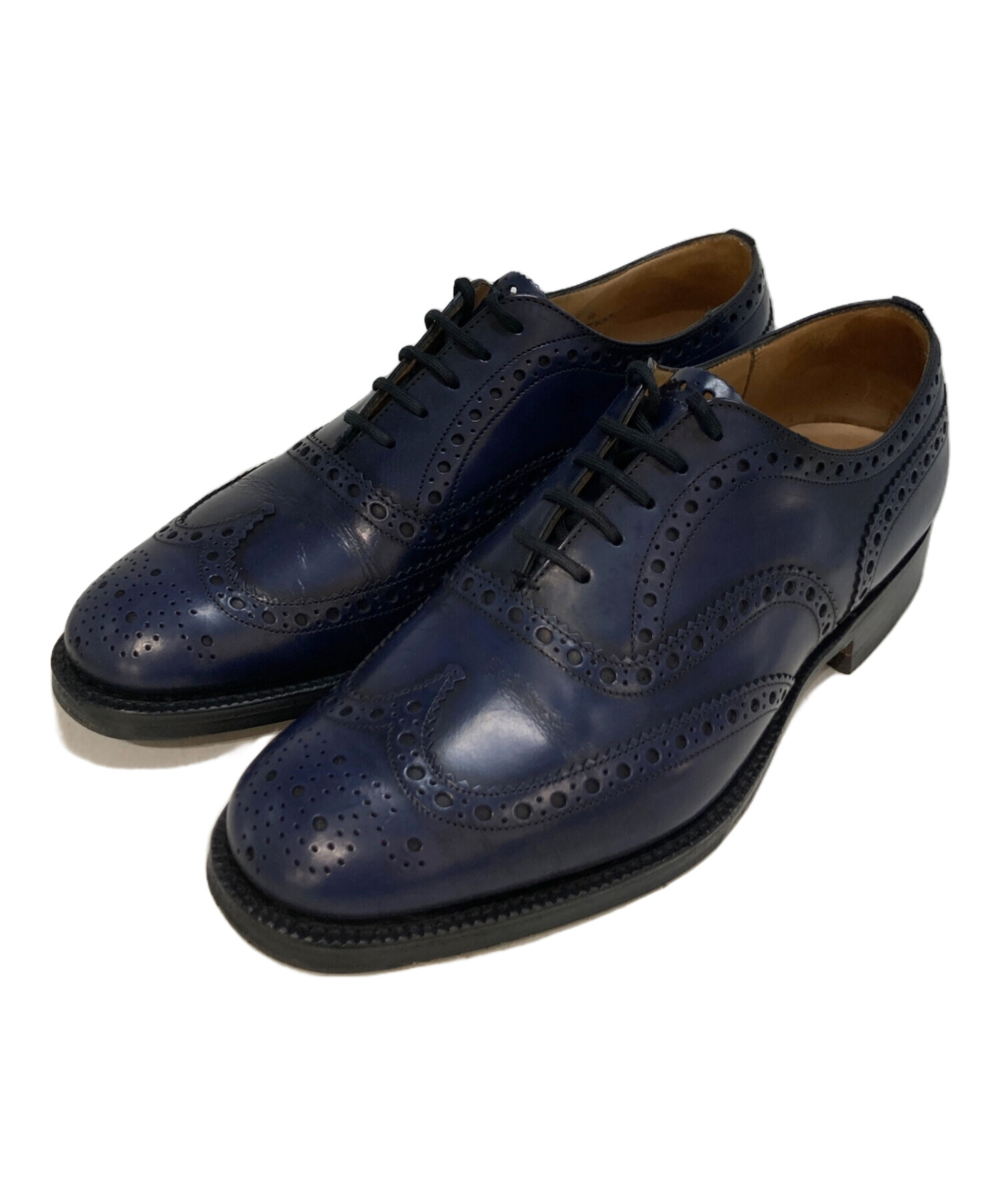 新春セール⭐︎Church's BURWOOD 中古・古着通販】Church's (チャーチ) Burwood ネイビー サイズ:75