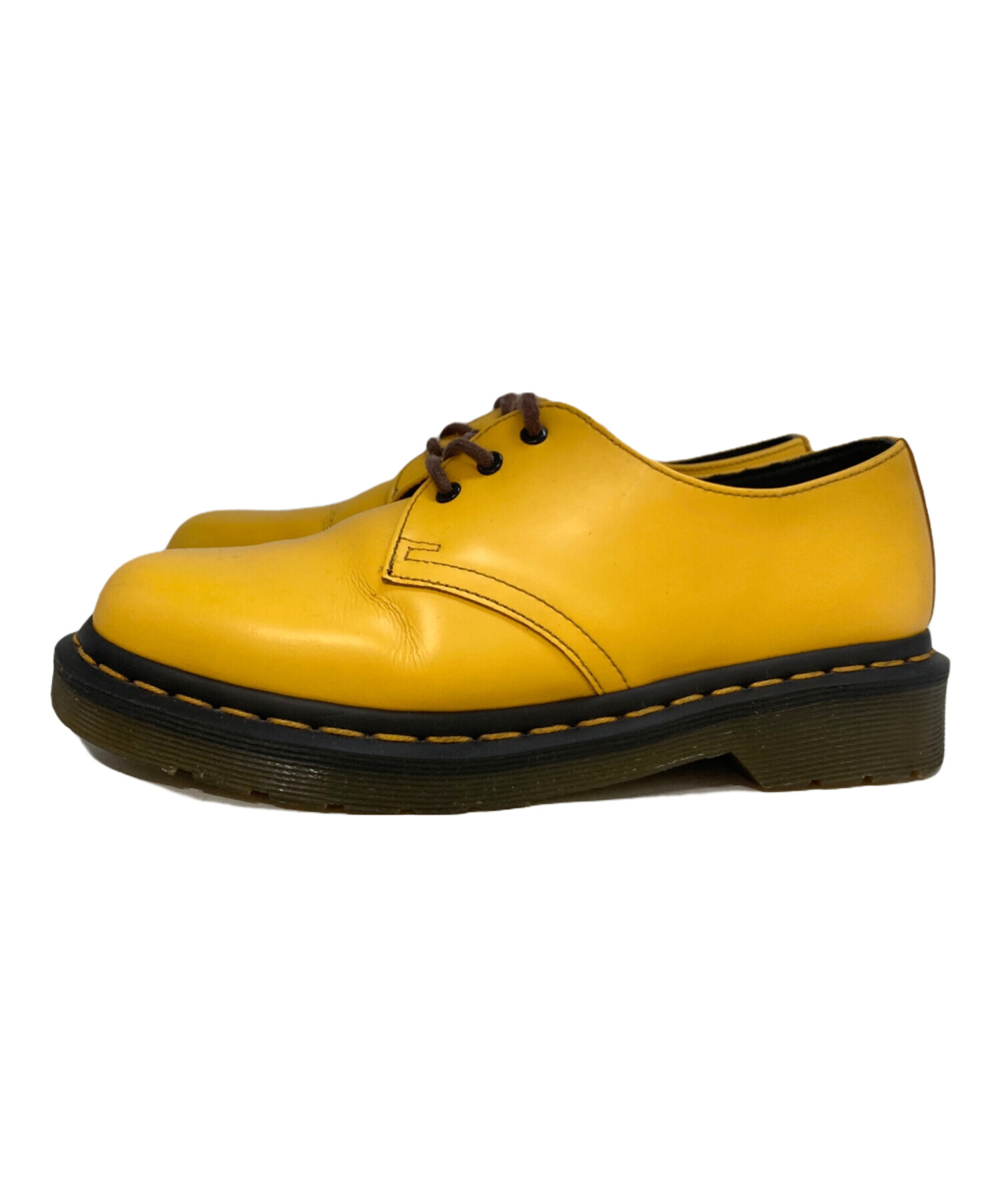 DR martens ドクターマーチン　イエロー 中古・古着通販】Dr.Martens (ドクターマーチン) 3ホールブーツ 1461