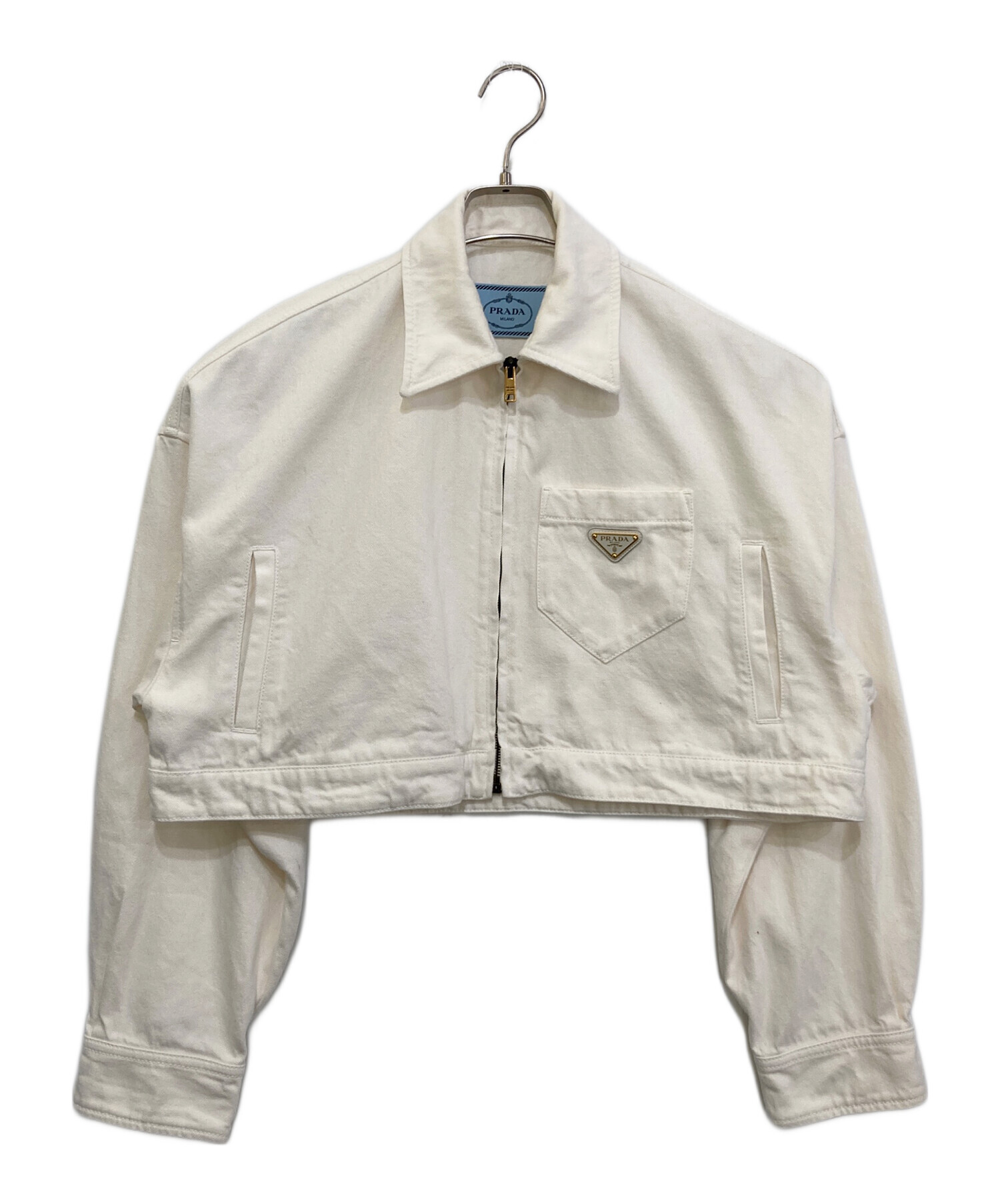 中古・古着通販】PRADA (プラダ) クロップドデニムブルゾン GFB279