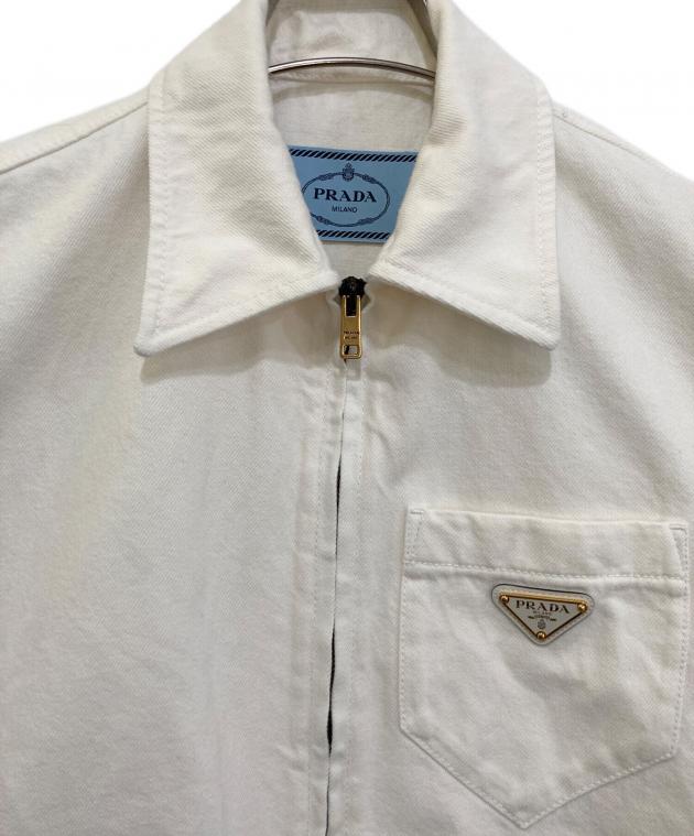 中古・古着通販】PRADA (プラダ) クロップドデニムブルゾン GFB279