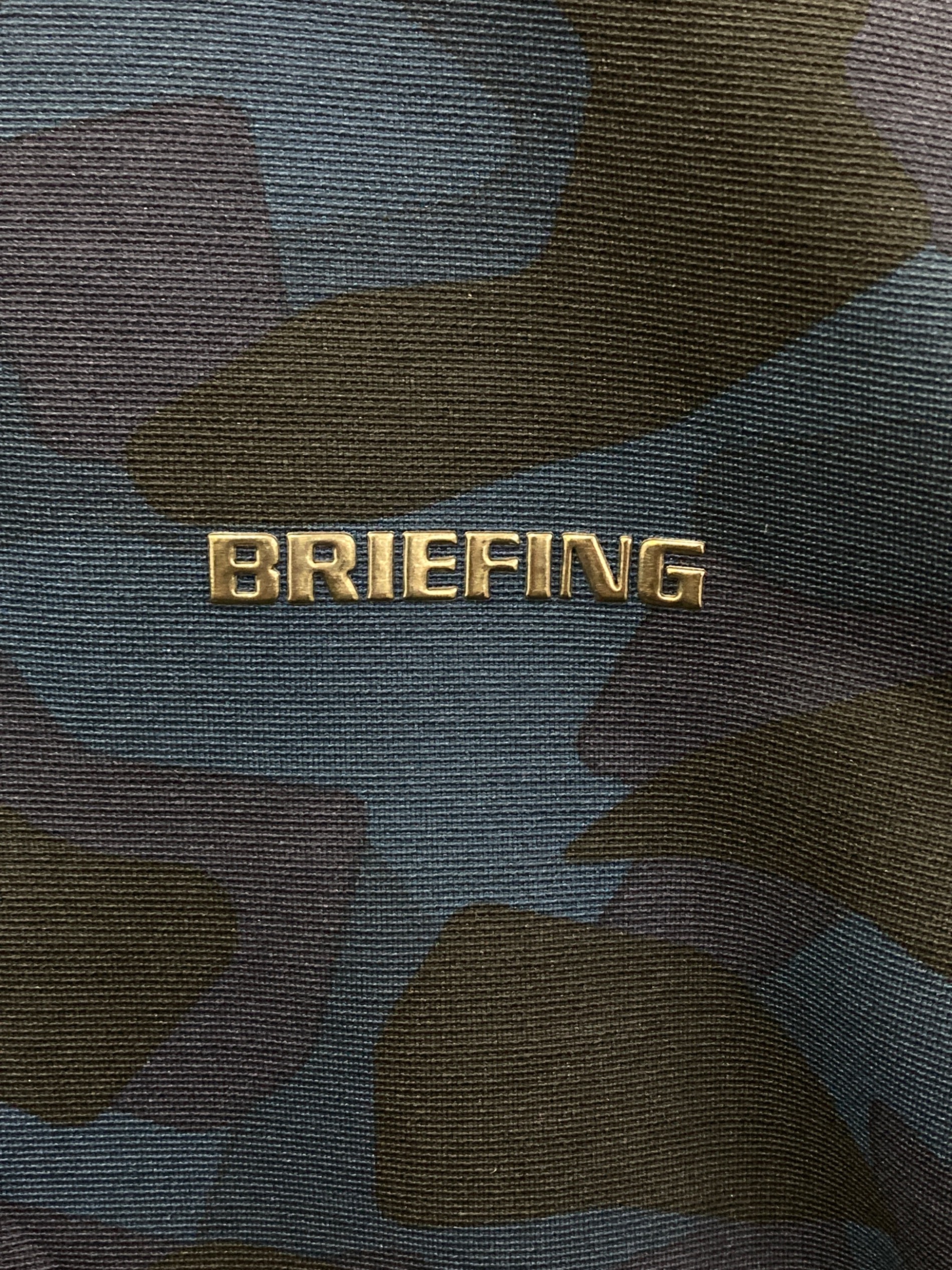 BRIEFING ネイビー ポロシャツ Mサイズ BRIEFING - ブリーフィング 長袖ポロシャツ ネイビー 胸ロゴ メンズ M