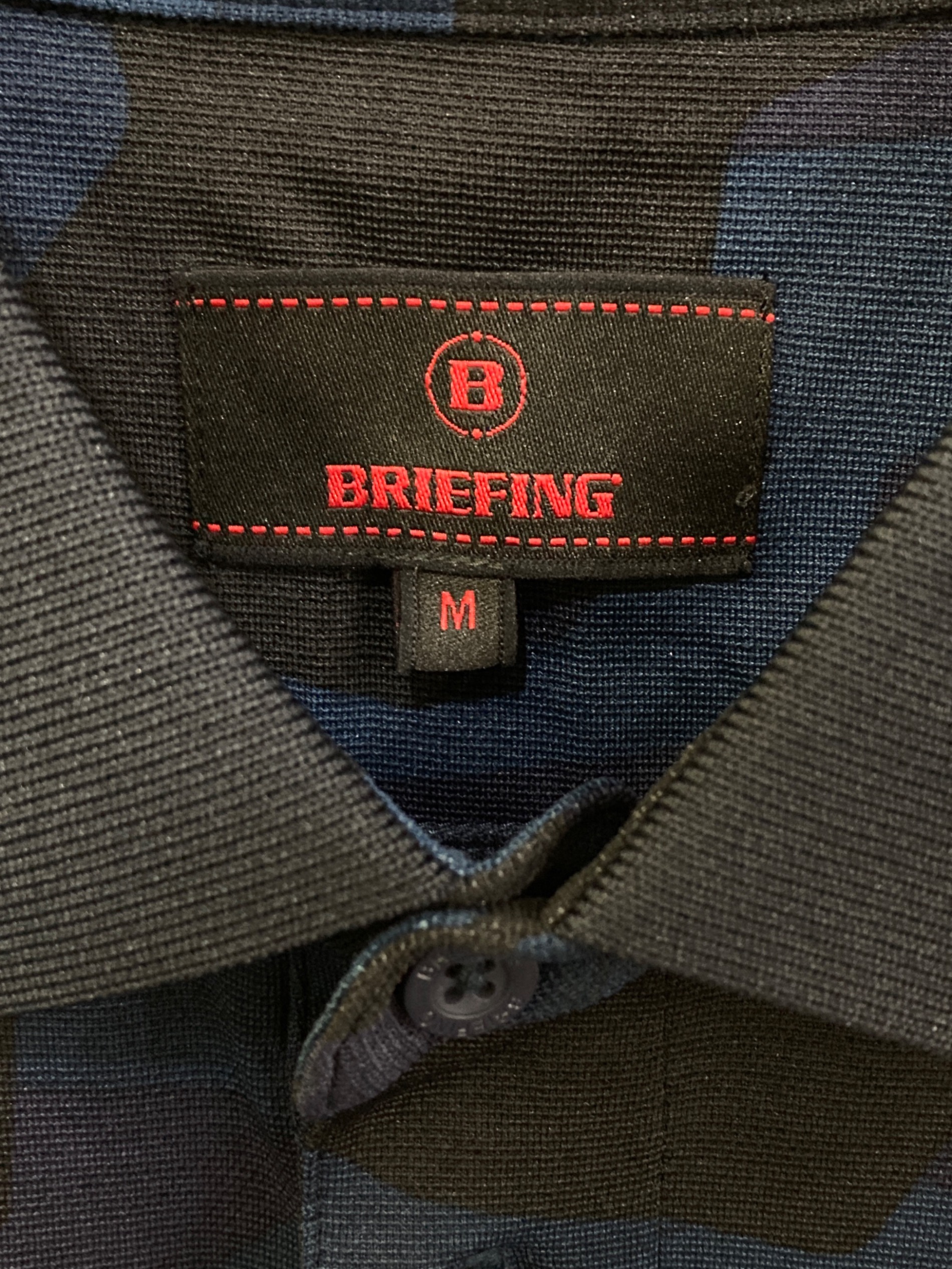 BRIEFING ブリーフィング ネイビー 迷彩柄 ポロシャツ　3XL 中古・古着通販】BRIEFING (ブリーフィング) カモ柄ポロシャツ