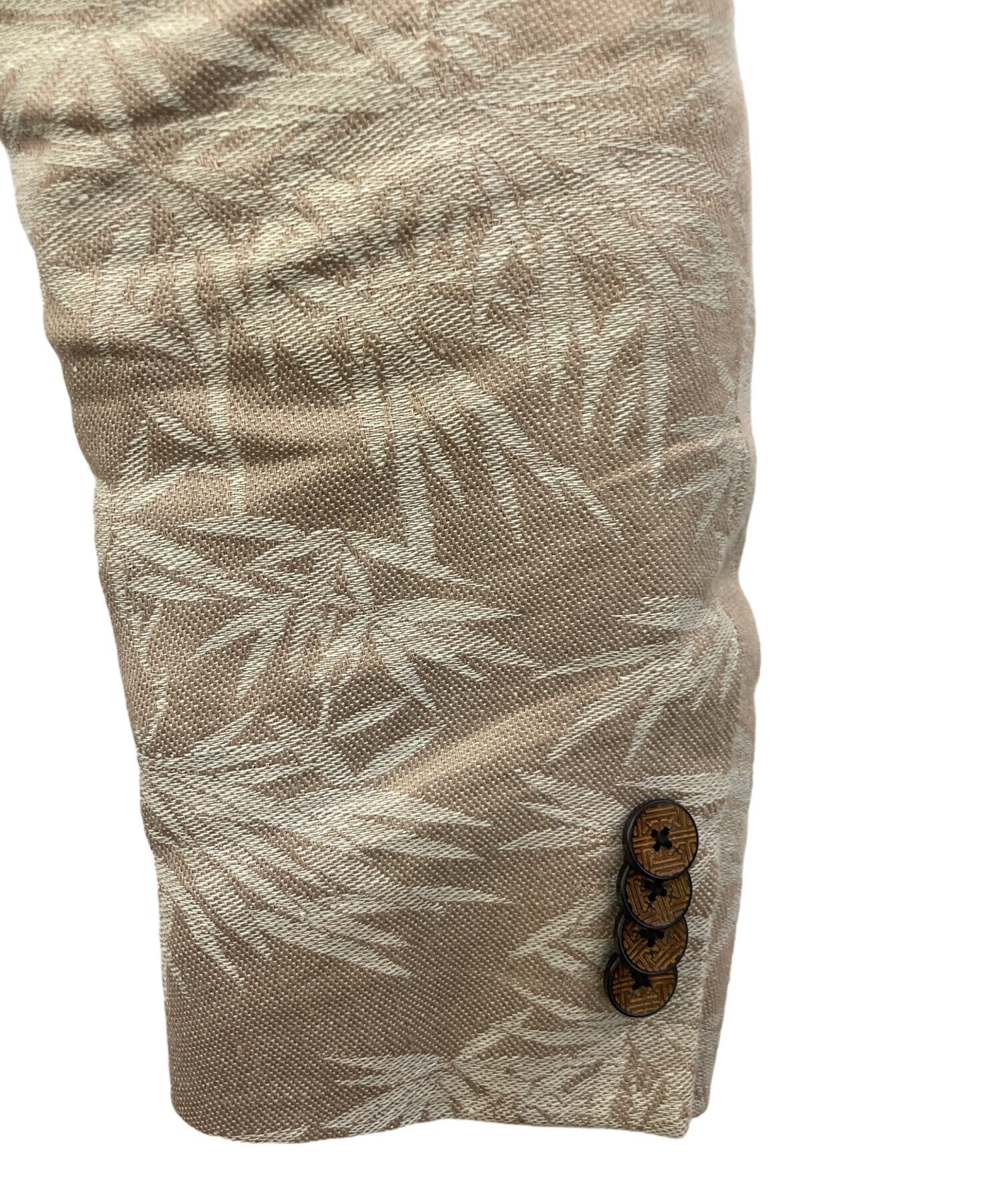 ETRO エトロ カーディガン S ベージュ 【古着】【中古】【送料無料】 中古・古着通販】ETRO (エトロ) シルク切替カーディガン ブラック