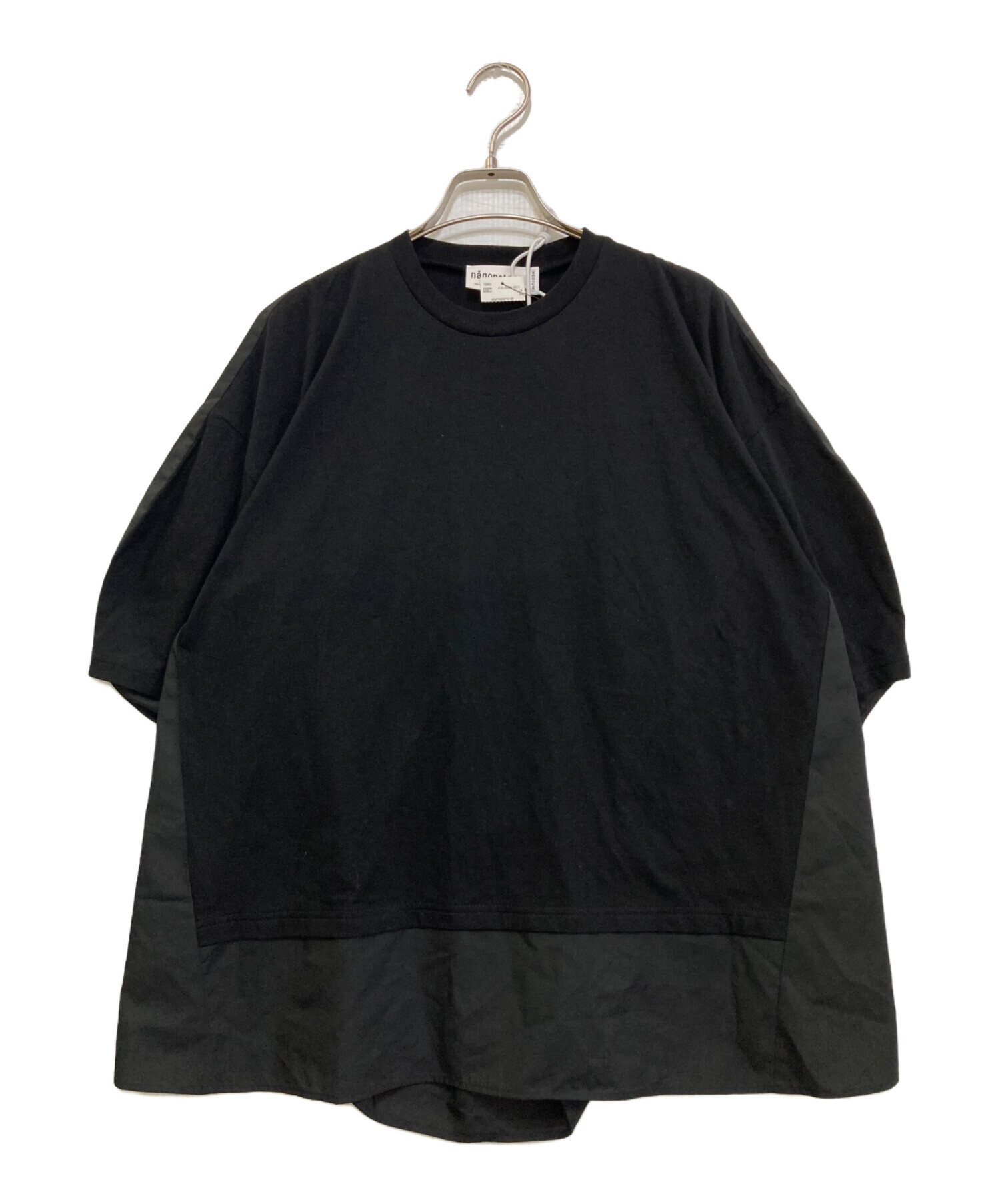 nagonstans ナゴンスタンス Tシャツブラック 中古・古着通販】nagonstans (ナゴンスタンス) woven combination t