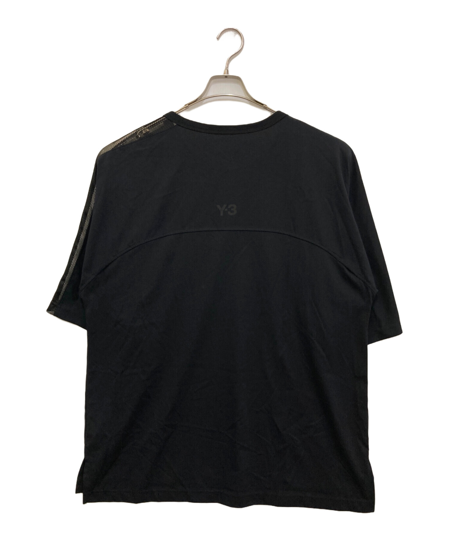 中古・古着通販】Y-3 (ワイスリー) メッシュ切替Tシャツ ブラック