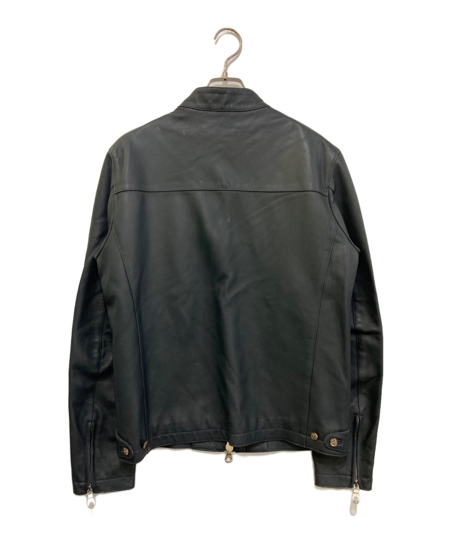 中古・古着通販】Cinquanta (チンクワンタ) ラムレザー スタンドカラー