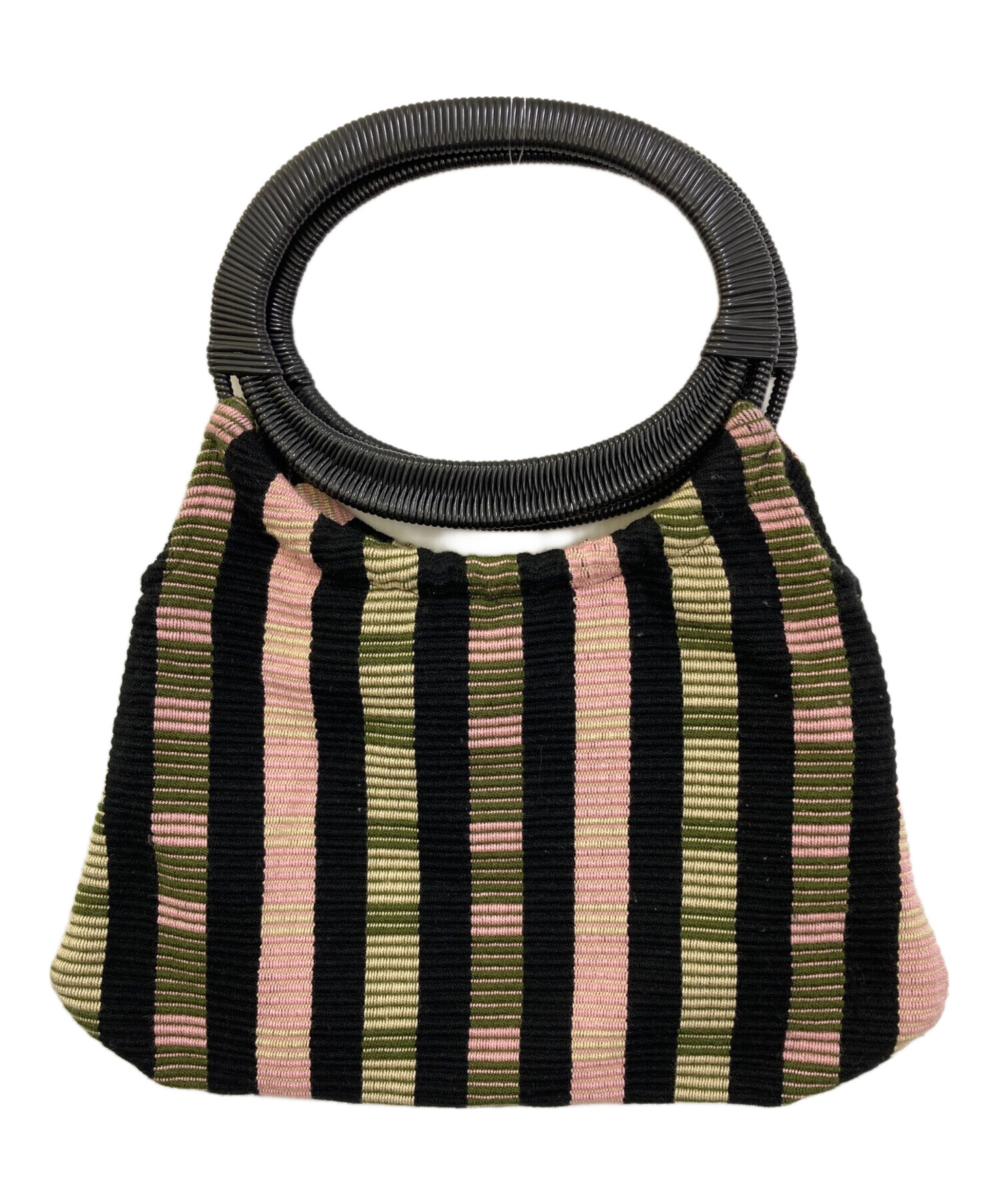 MARNI マルニ ショルダーバッグ - 黒xピンク 【古着】【中古】 中古・古着通販】MARNI (マルニ) MARNI MARKET BOAT BAG ピンク