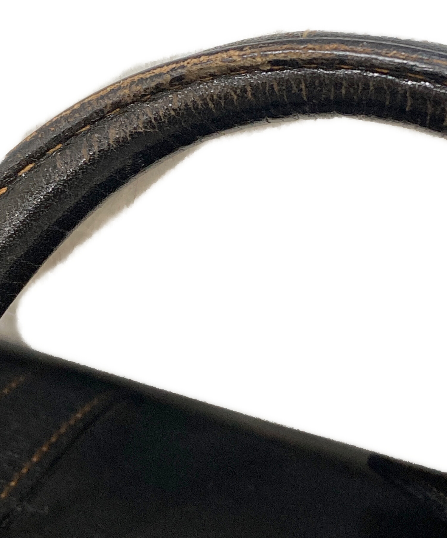 中古・古着通販】dunhill (ダンヒル) レザーボストンバッグ ブラック