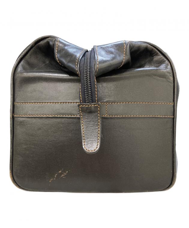 中古・古着通販】dunhill (ダンヒル) レザーボストンバッグ ブラック