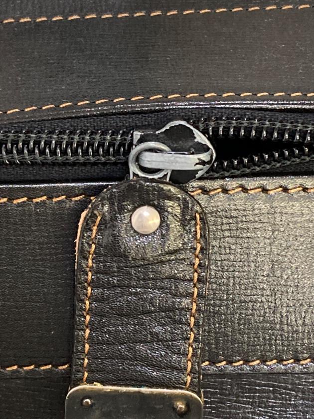 中古・古着通販】dunhill (ダンヒル) レザーボストンバッグ ブラック