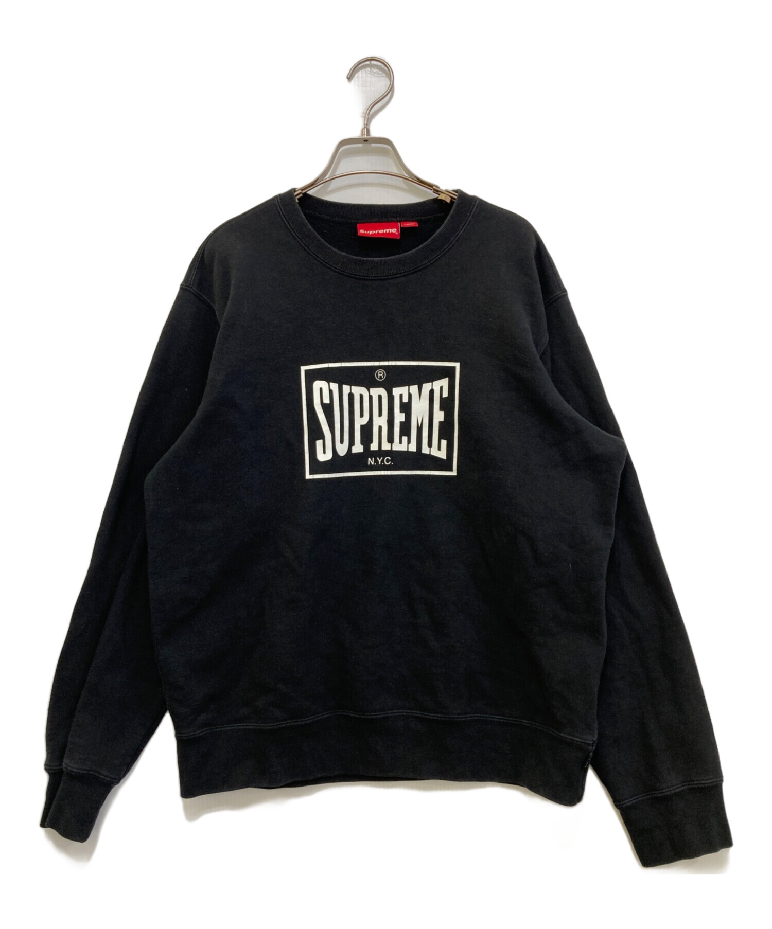 シュプリーム  Warm Up Crewneck 黒 中古・古着通販】SUPREME (シュプリーム) Warm Up Crewneck ブラック