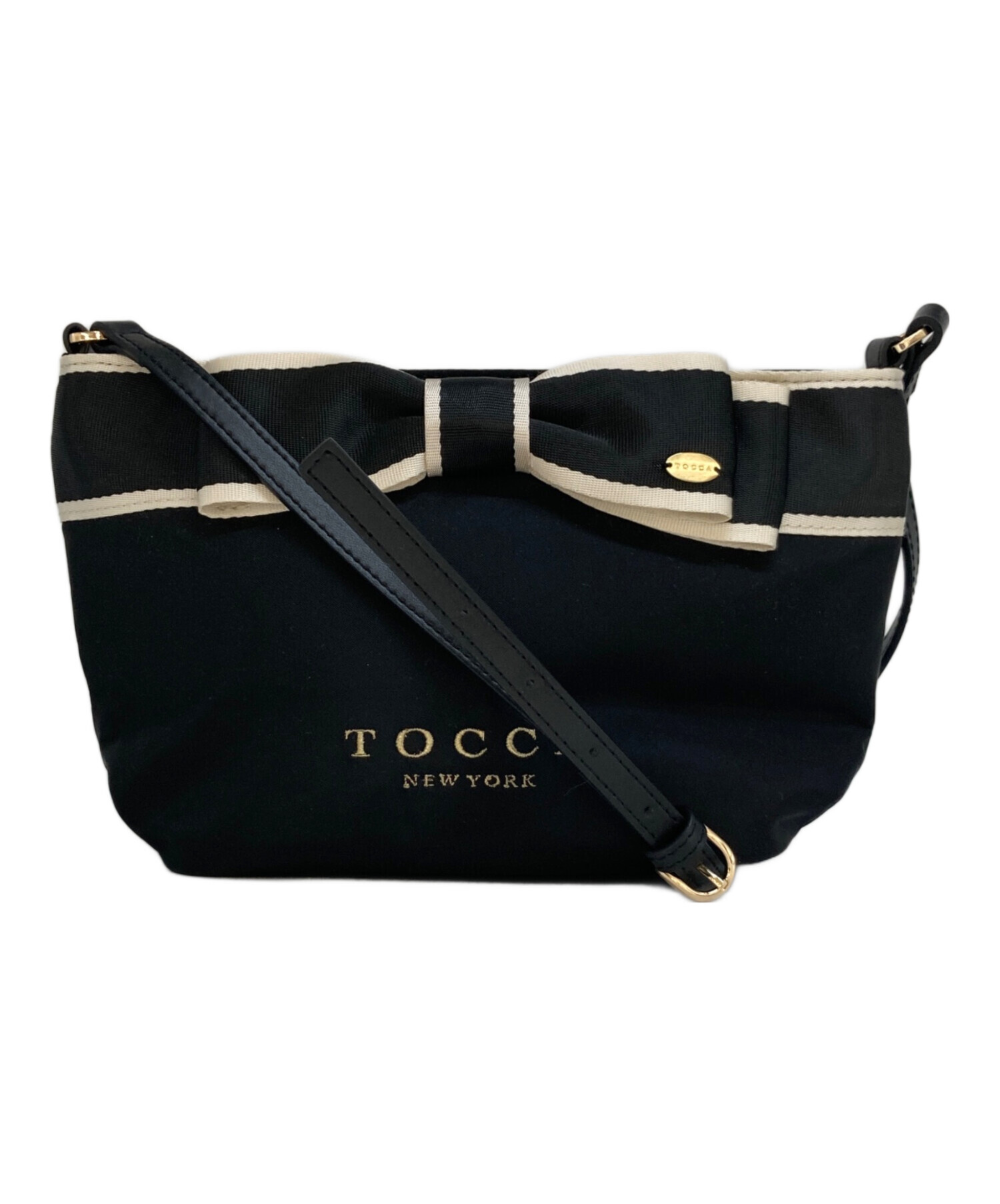 中古・古着通販】TOCCA (トッカ) BICOLOR RIBBON POCHETTE ブラック