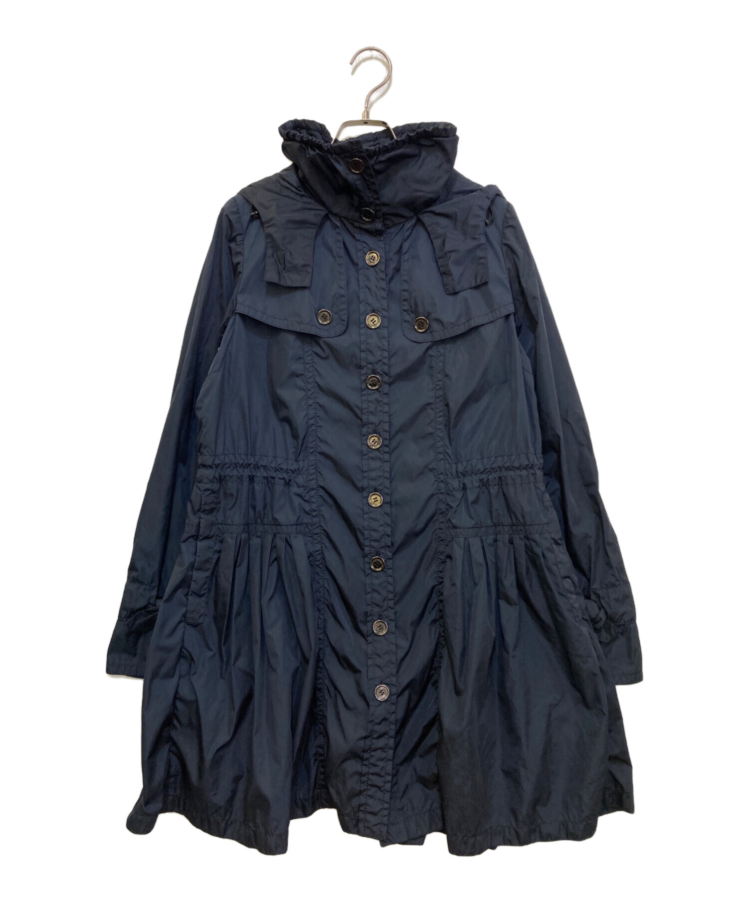 【古着】00 BURBERRY モッズコート ブラック 中古・古着通販】BURBERRY BLACK LABEL (バーバリーブラックレーベル