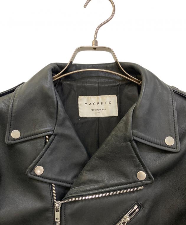 中古・古着通販】MACPHEE (マカフィー) ラムレザーダブルライダース