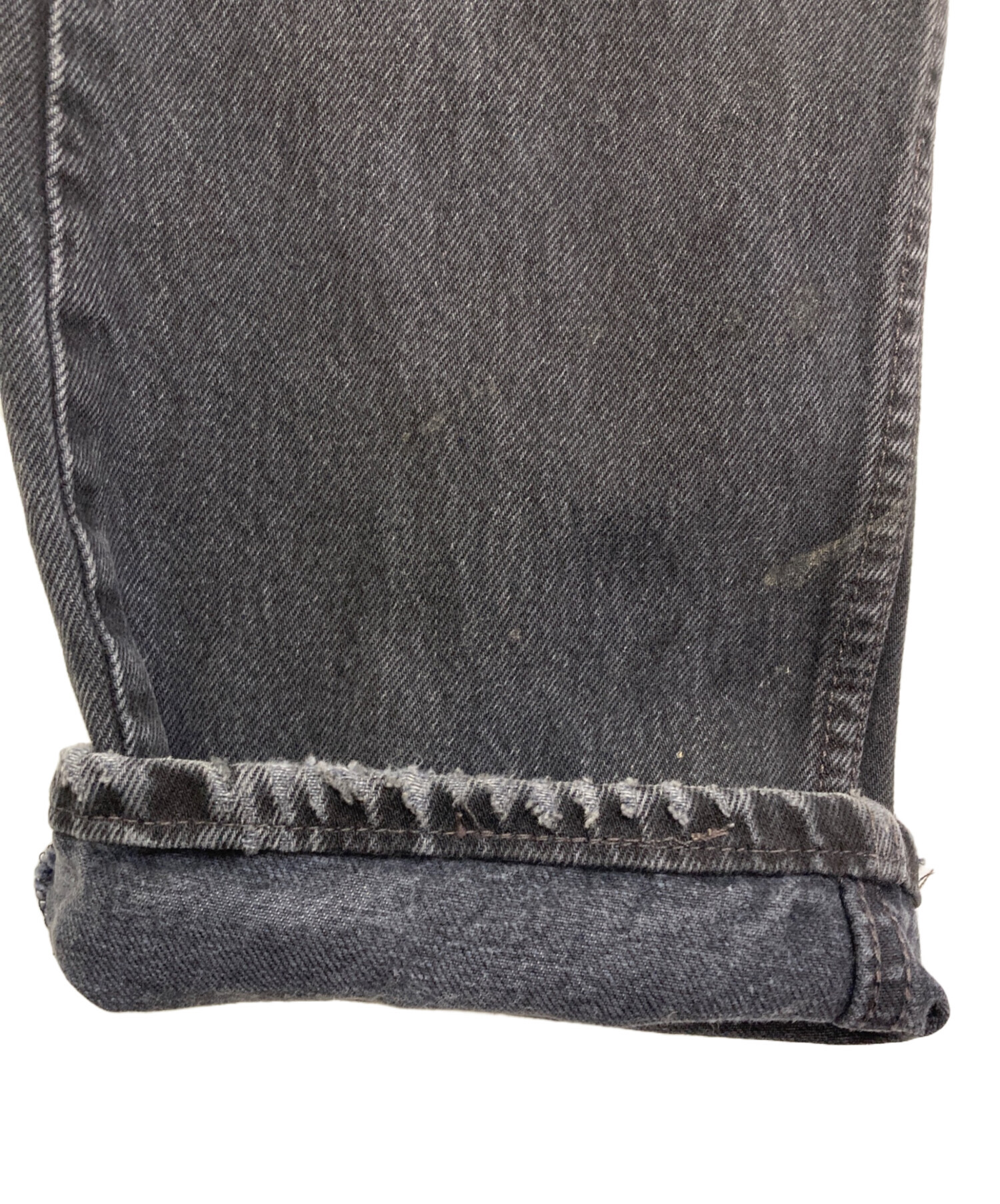 中古・古着通販】LEVI'S (リーバイス) 501 後染めブラックデニムパンツ
