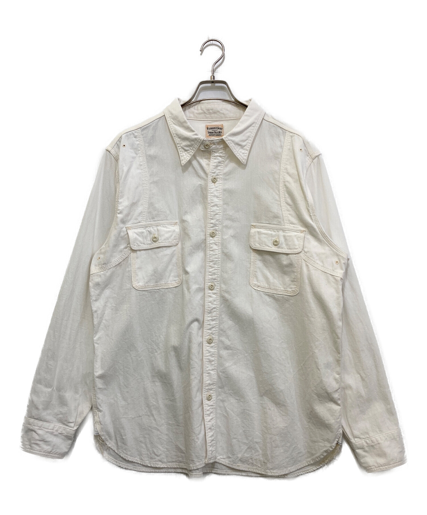 Hiro4出品 中古・古着通販】Pherrow's (フェローズ) ワークシャツ ホワイト