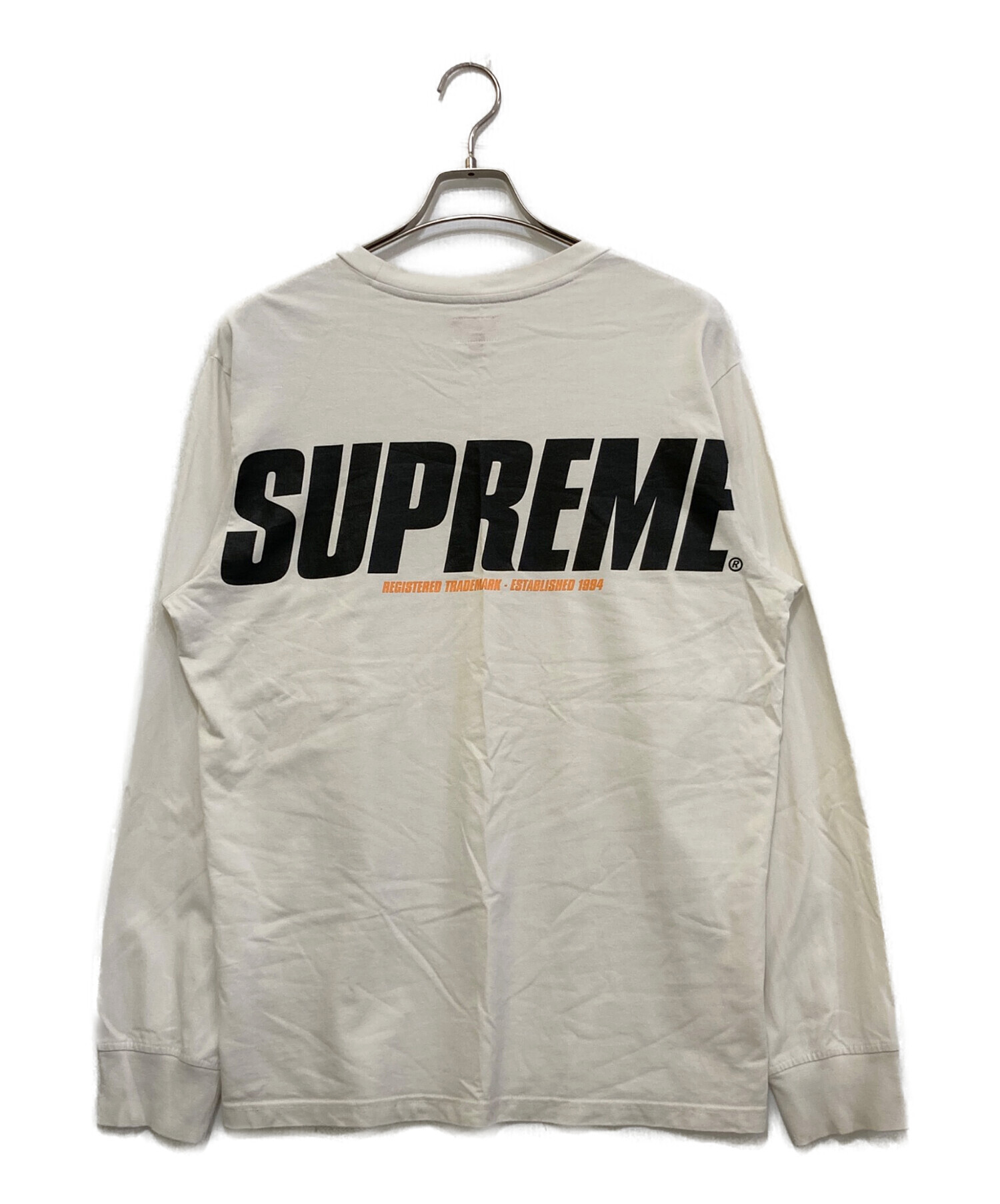 中古・古着通販】SUPREME (シュプリーム) TRADEMARK L/S TOP ホワイト