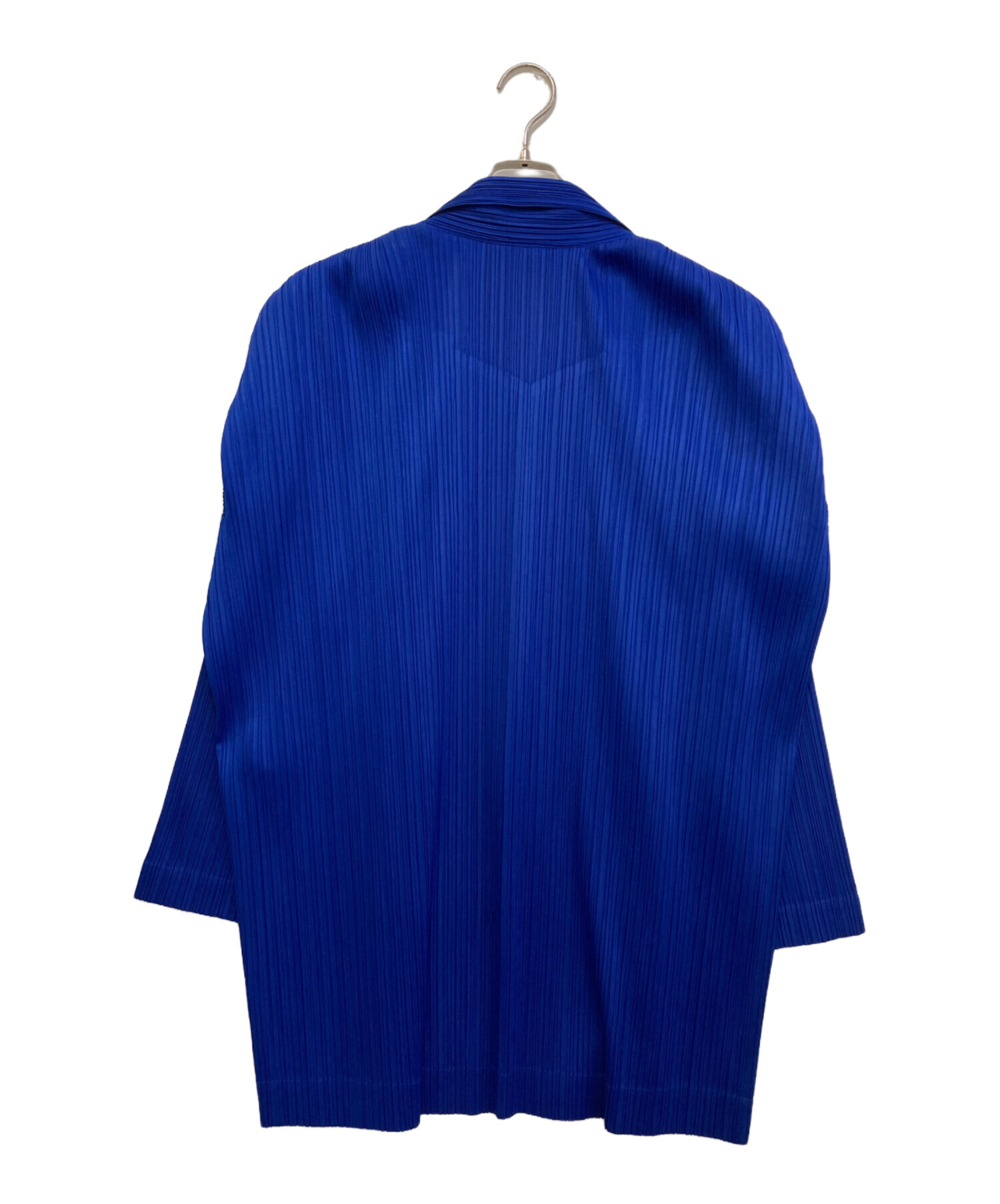 イッセイミヤケ FETE プリーツ テーラードジャケット ブルー系 03 L 中古・古着通販】HOMME PLISSE ISSEY MIYAKE (オムプリッセ イッセイ