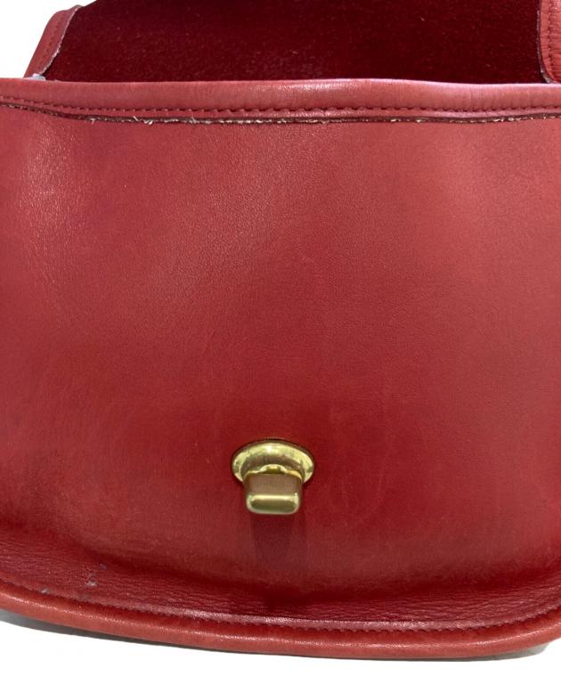 中古・古着通販】COACH (コーチ) レザーショルダーバッグ 9965 レッド